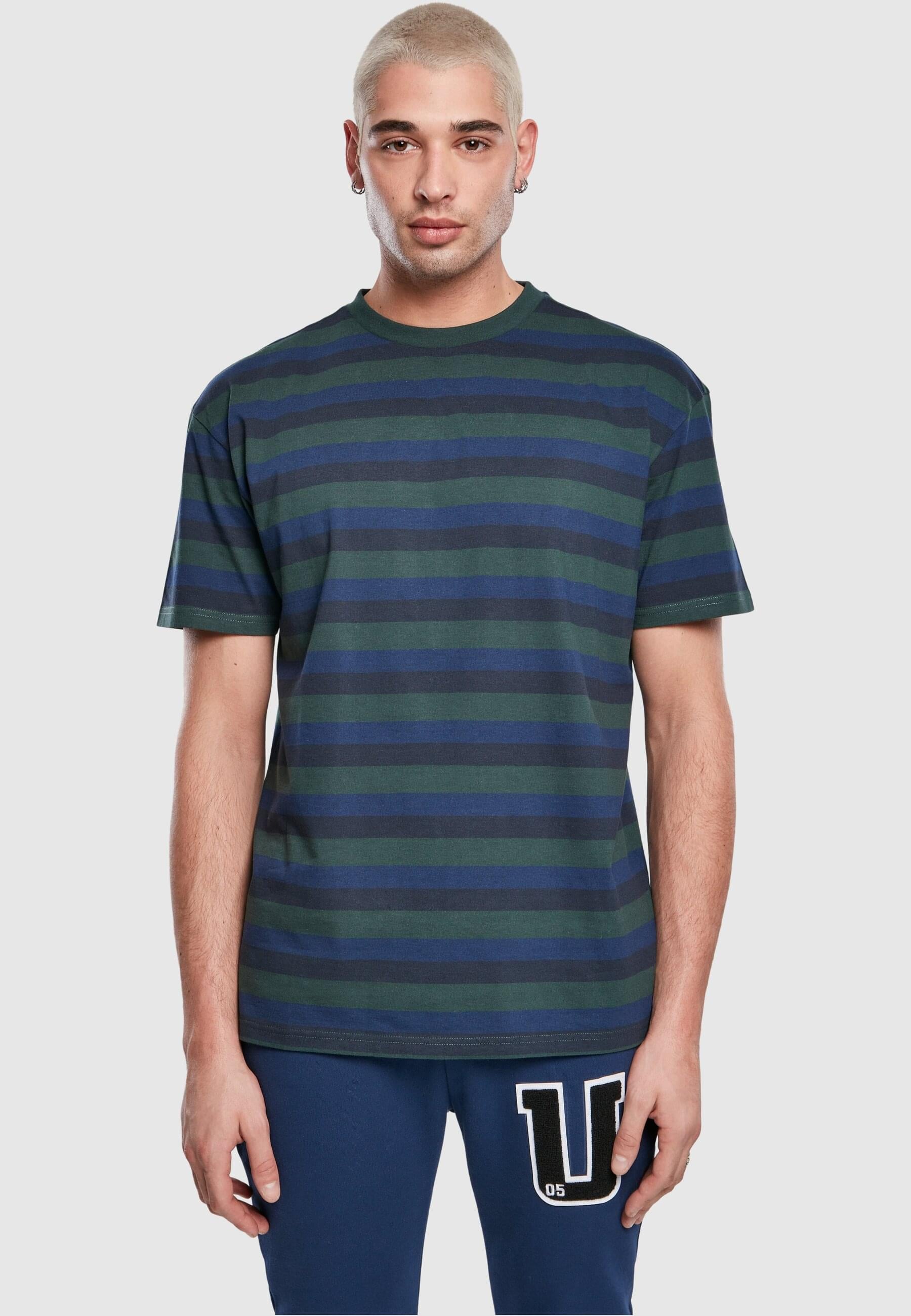URBAN CLASSICS T-Shirt »Urban Classics Herren College Stripe Tee« 1 Stk.