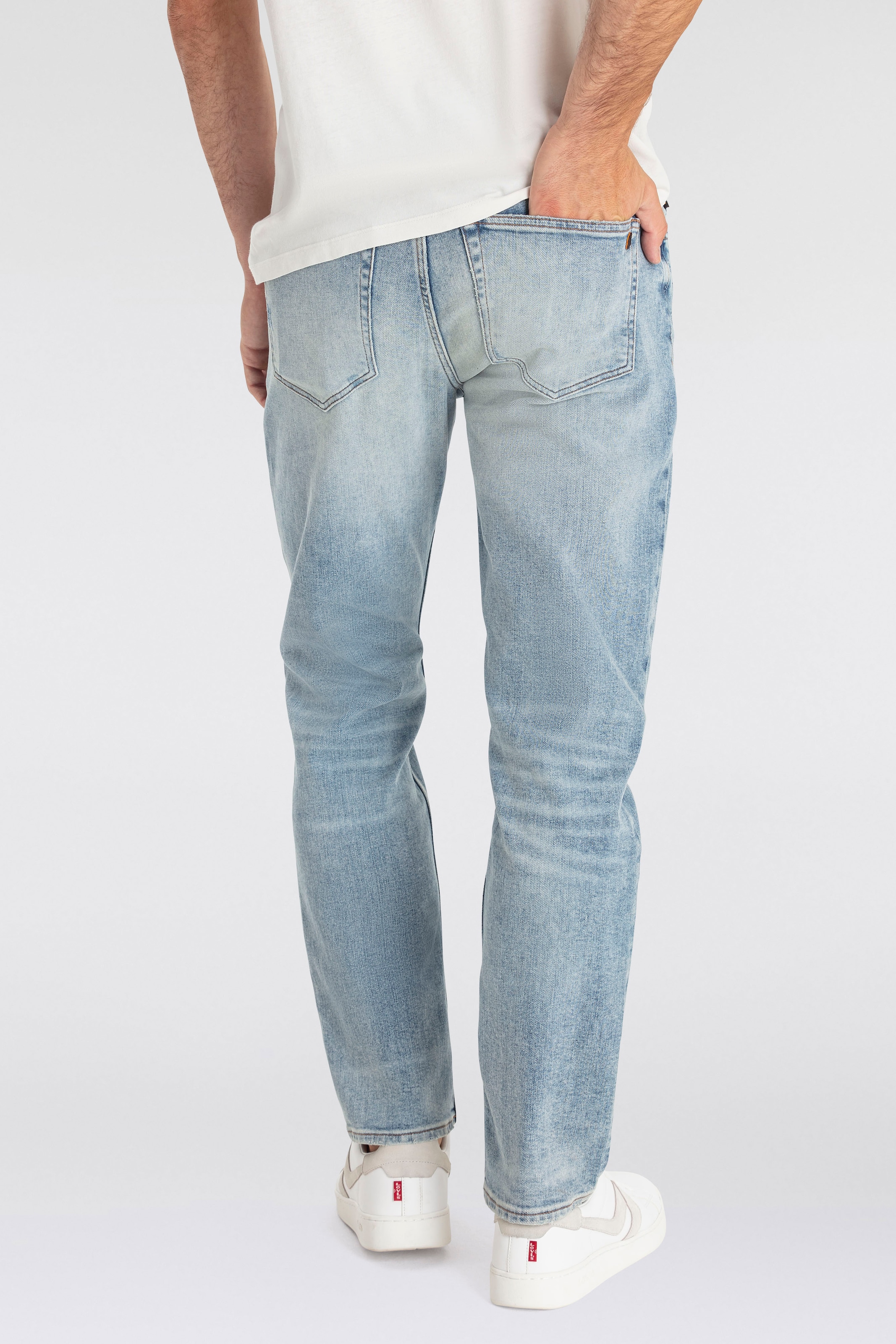 BOSS ORANGE Regular-fit-Jeans "TROY BO", mit Leder-Badge günstig online kaufen