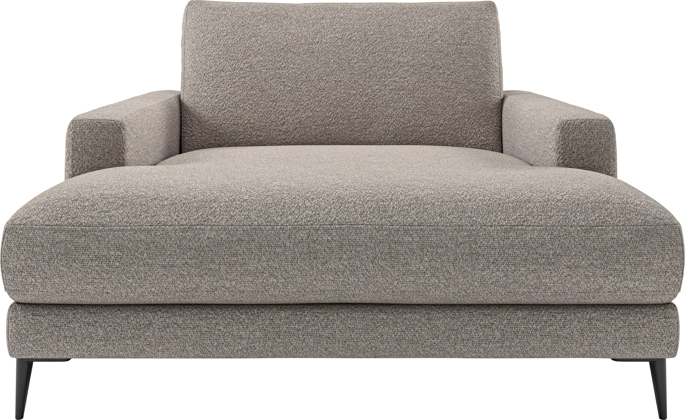 Chaiselongue HOME AFFAIRE, B:132cm H:84cm T:170cm, beige, 96% Polyester, 4% Polyacry, Sofas, "Downtown Loungemöbel zum Relaxen, B/T/H: 132/170/84