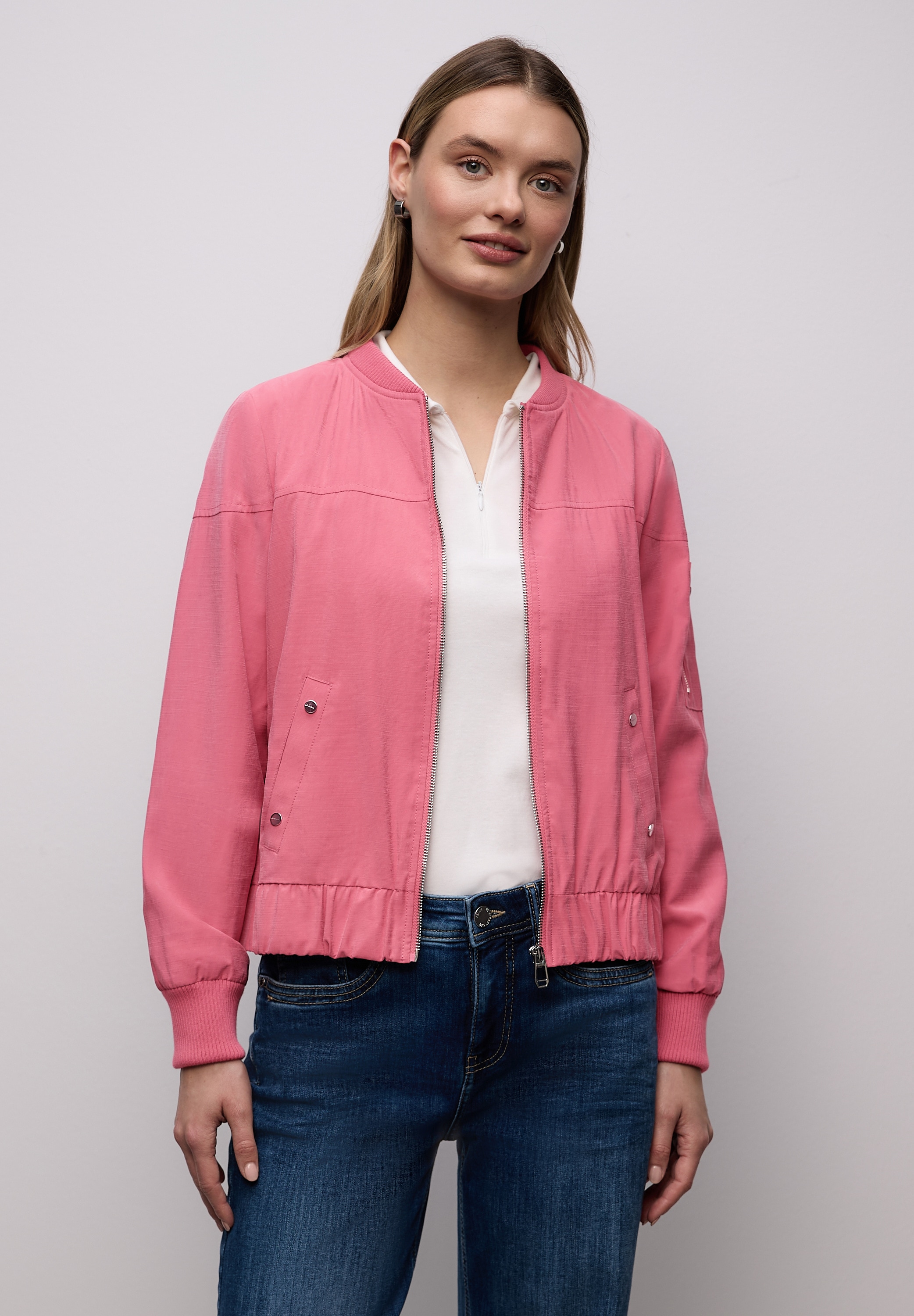 STREET ONE Blouson ohne Kapuze mit Rundhalsausschnitt günstig online kaufen