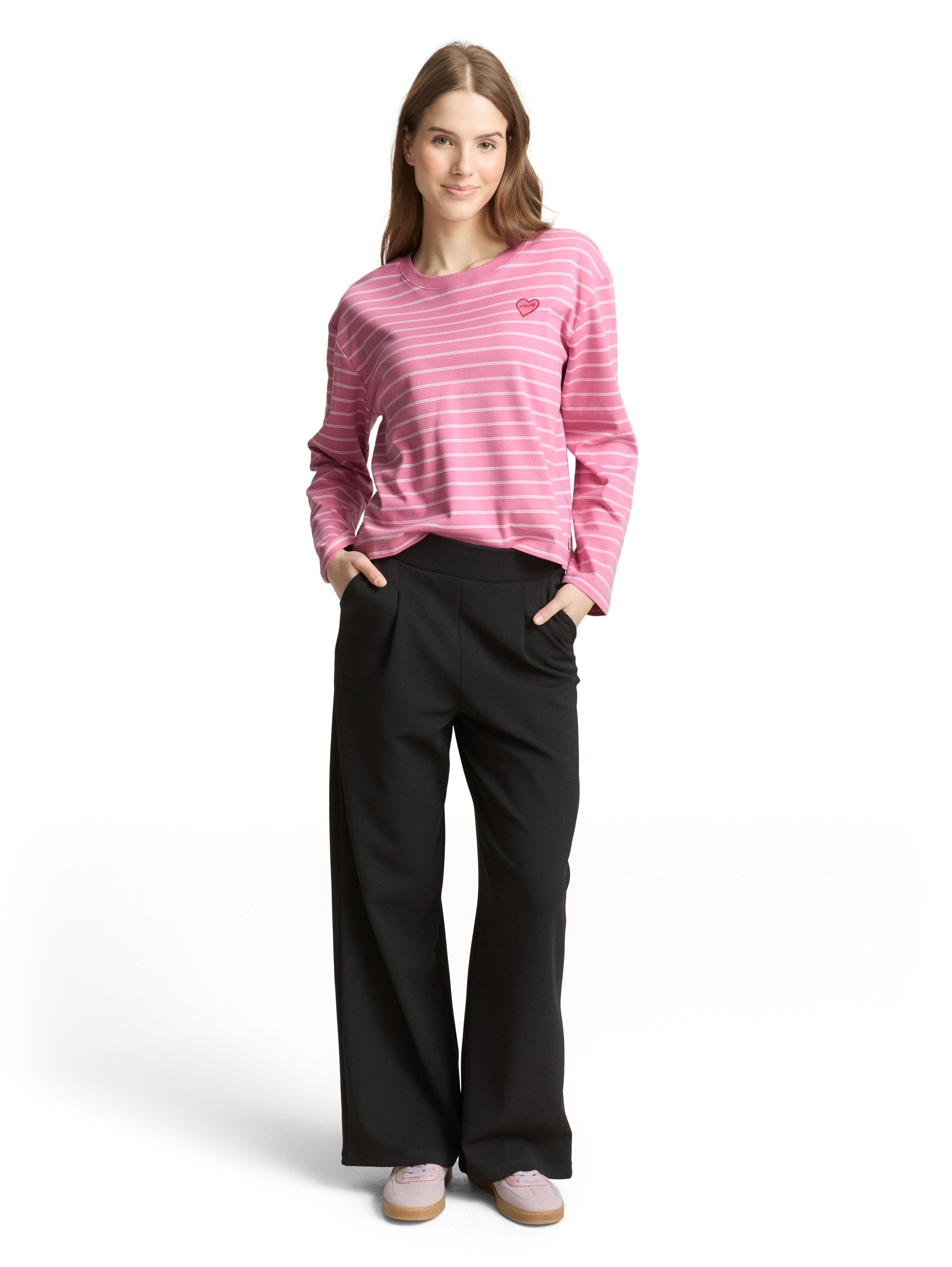 TOM TAILOR Denim T-Shirt mit Streifen Muster