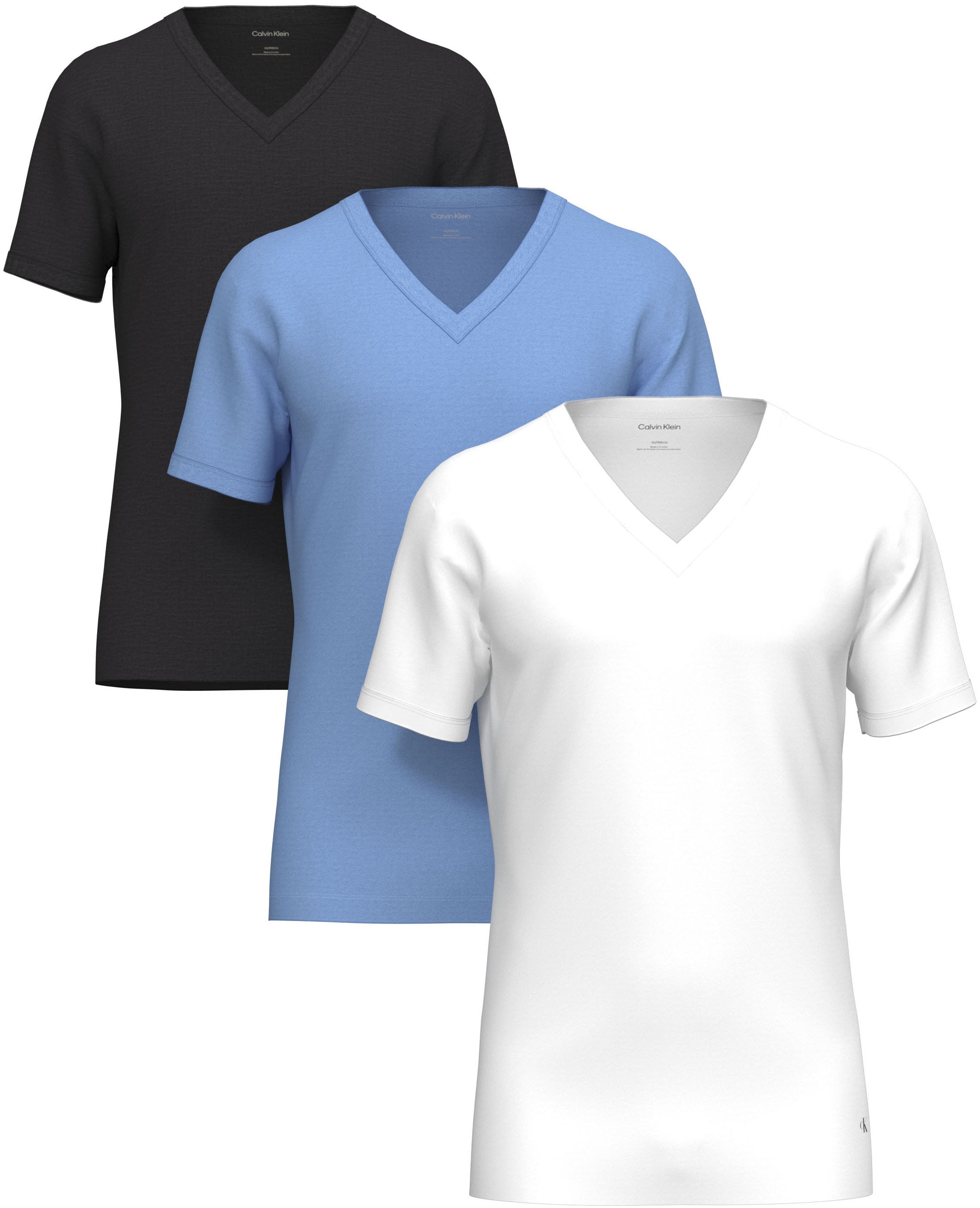 Calvin Klein Underwear T-Shirt "S/S V NECK 3PK" Packung, 3er-Pack, 3 mit Lo günstig online kaufen
