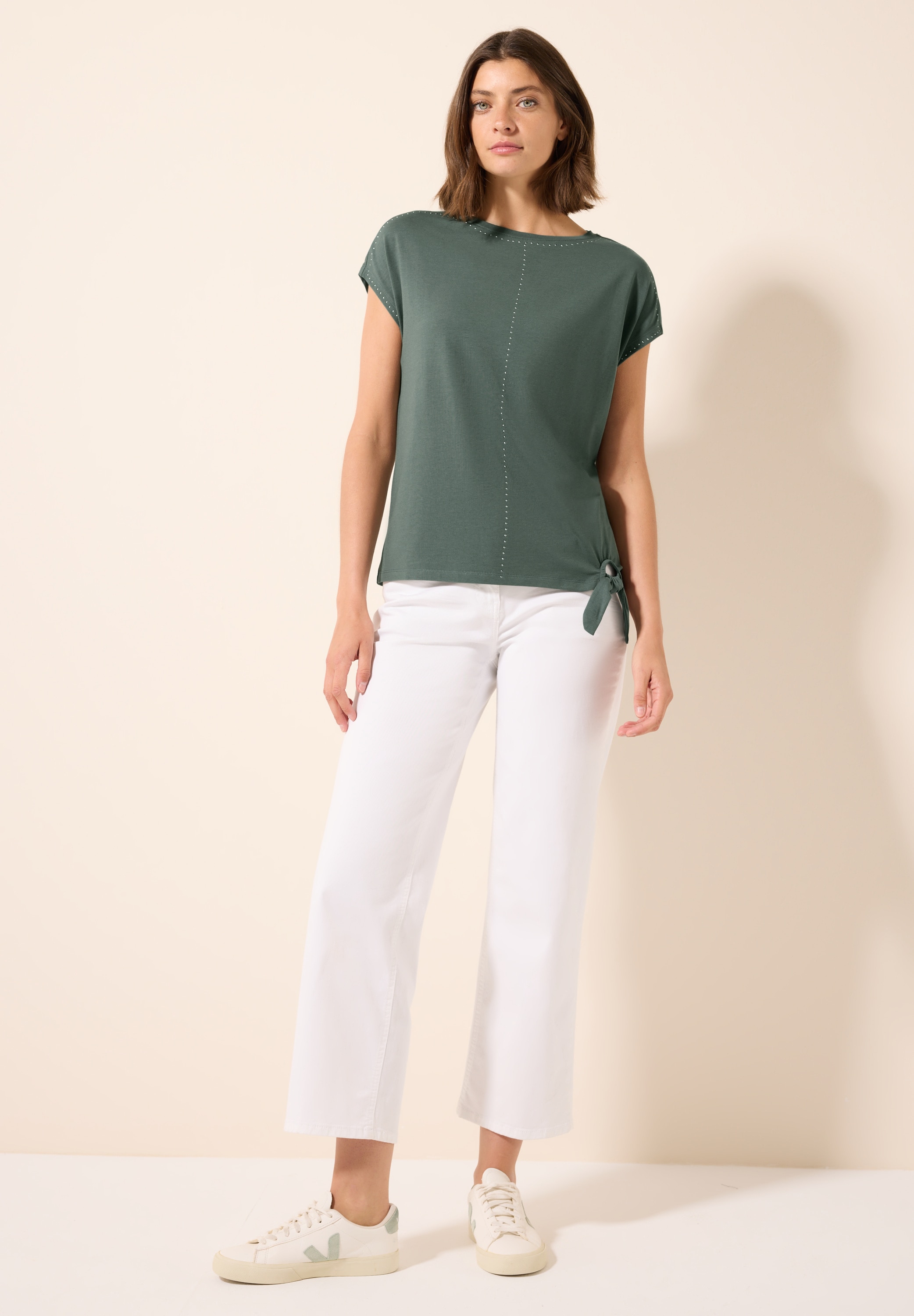 Cecil T-Shirt, aus softem Materialmix