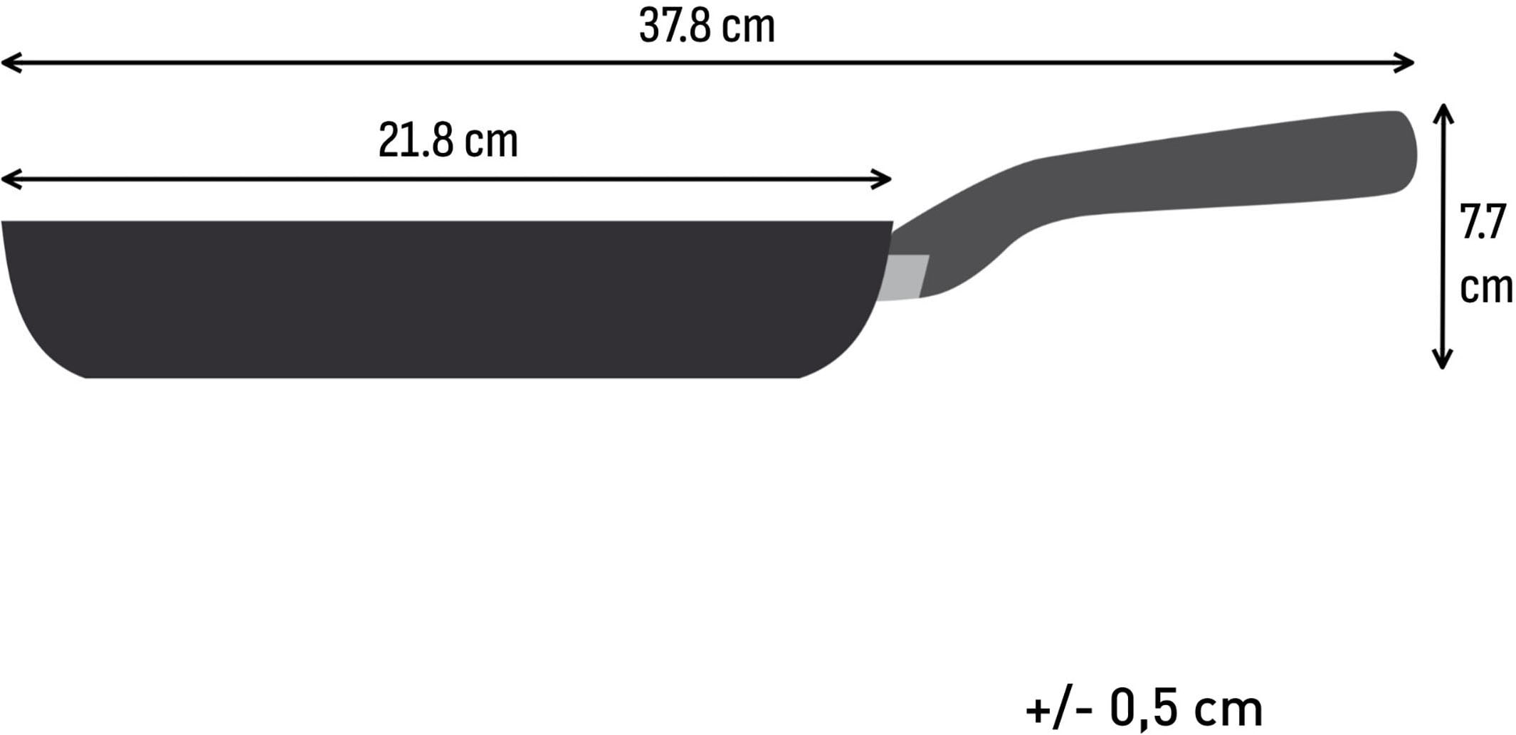 Tefal Bratpfanne »Ceramic Control Grey« Aluminium 1 tlg. Keramikbeschichtung, Induktion, Thermo-Signal Temperaturanzeiger