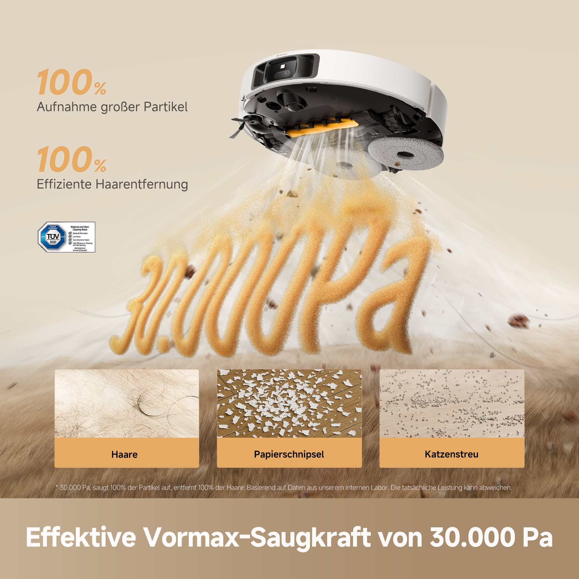 Dreame Saugroboter »L50s Pro Ultra« Basisstation, App-Steuerung