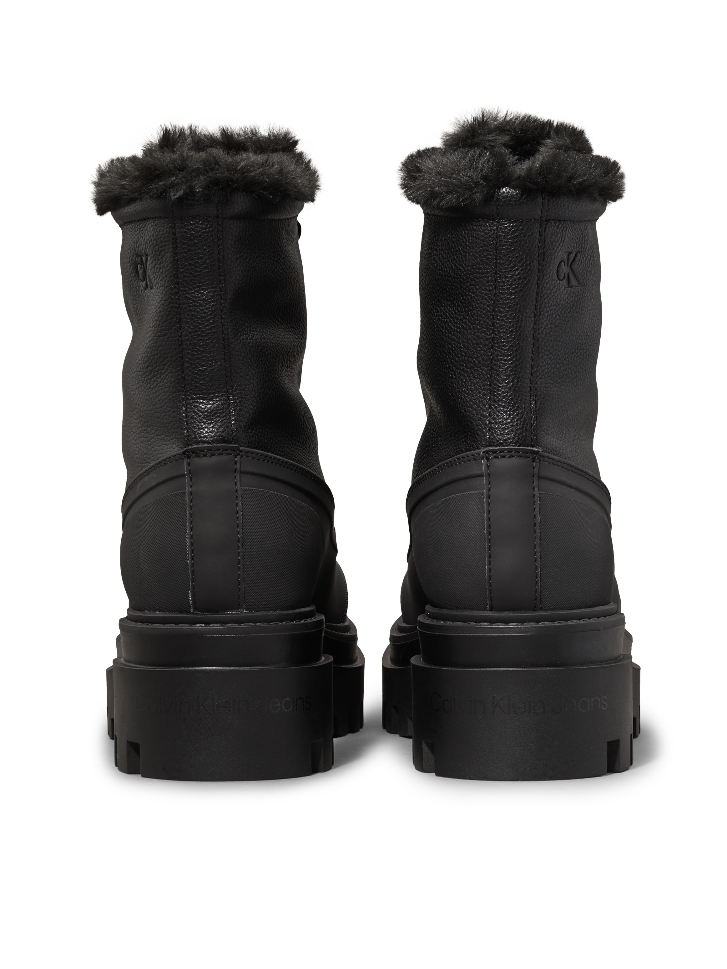 Calvin Klein Jeans Winterboots »FLATFORM LACE UP BOOT PADDED«, Schnürboots, Stiefelette, Plateau-Profilsohle, mit Warmfutter