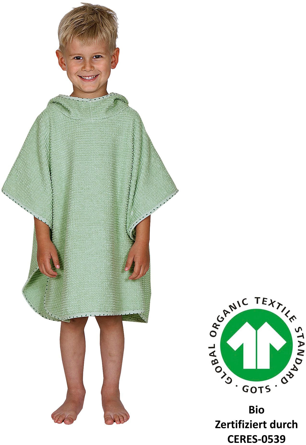 Wörner Badeponcho "at home" Biobaumwolle, maschinenwaschbar, trocknergeeign günstig online kaufen