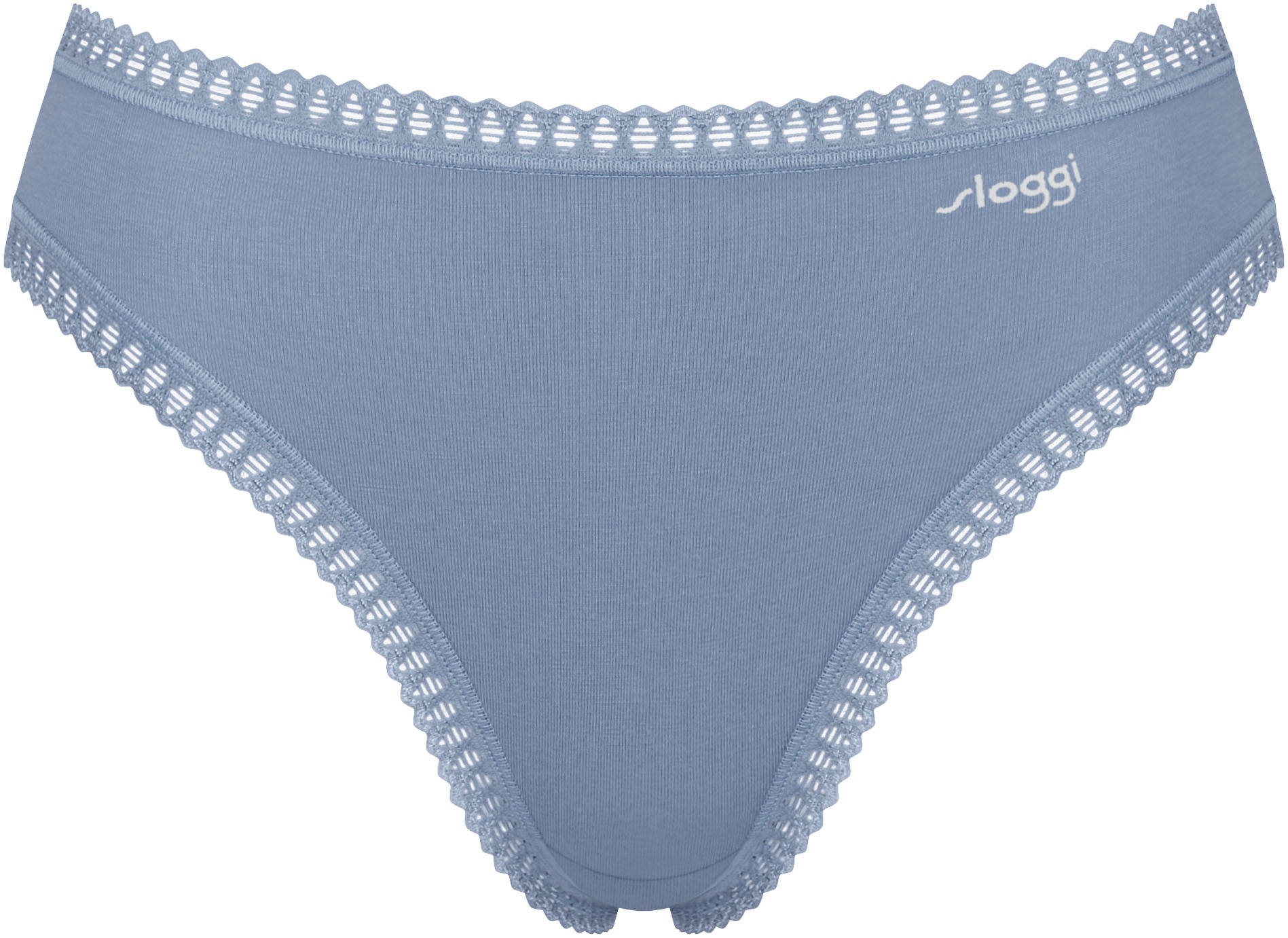 sloggi Slip »GO Crush«, (3er Pack), hoher Beinausschnitt, Spitze, feminin, weich, elastisch, Baumwollmix