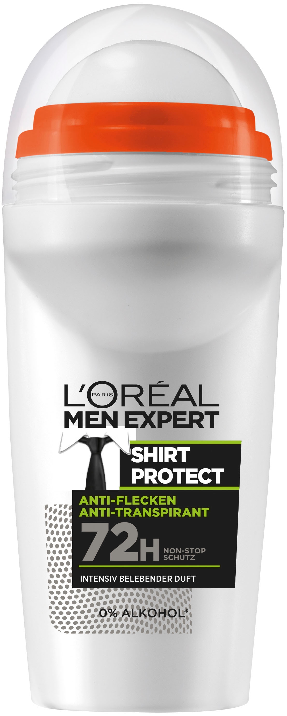 Herren Deo-Roller "Deo Roll-on Shirt Control", 300ml, transparent, L'ORÉAL PARIS MEN EXPERT, Deodorante, mit hoher Zuverlässigkeit