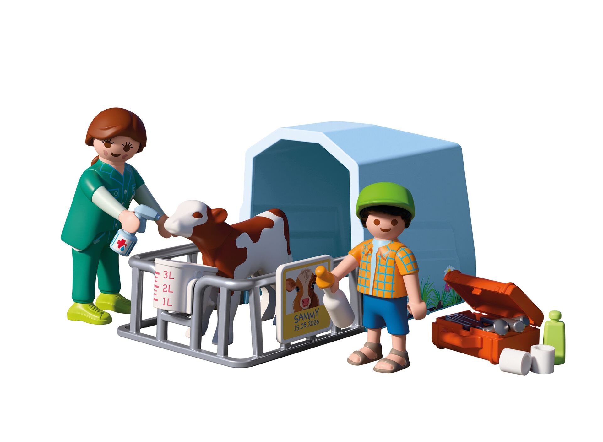 Playmobil® Konstruktions-Spielset »Landtierärztin (72167), Country«