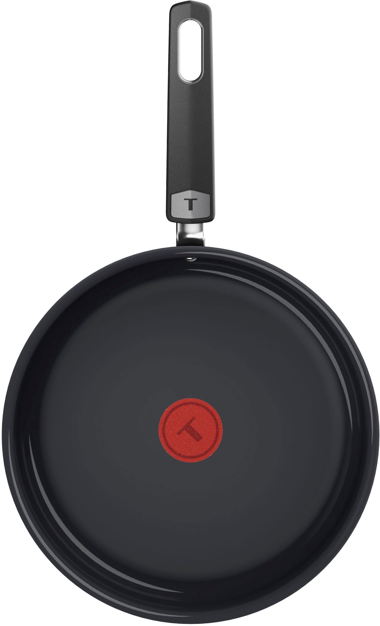 Tefal Schmorpfanne »Ceramic Control Grey« Aluminium 1 Schmorpfanne 24 cm inkl. Glasdeckel,  Keramikbeschichtung, Induktion, Thermo-Signal Temperaturanzeiger