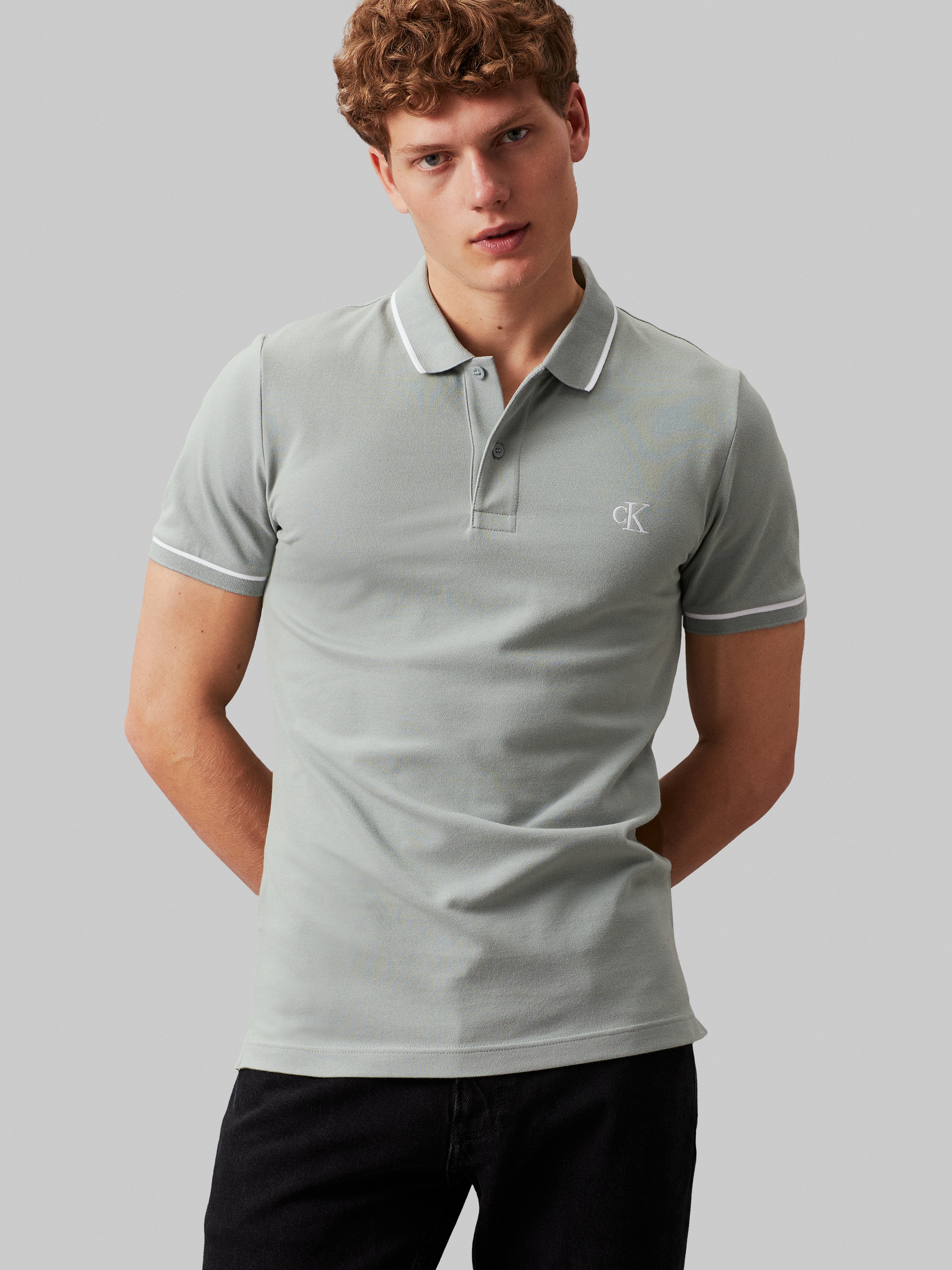 Poloshirt »TIPPING SLIM POLO«, mit Logomarkenlabel