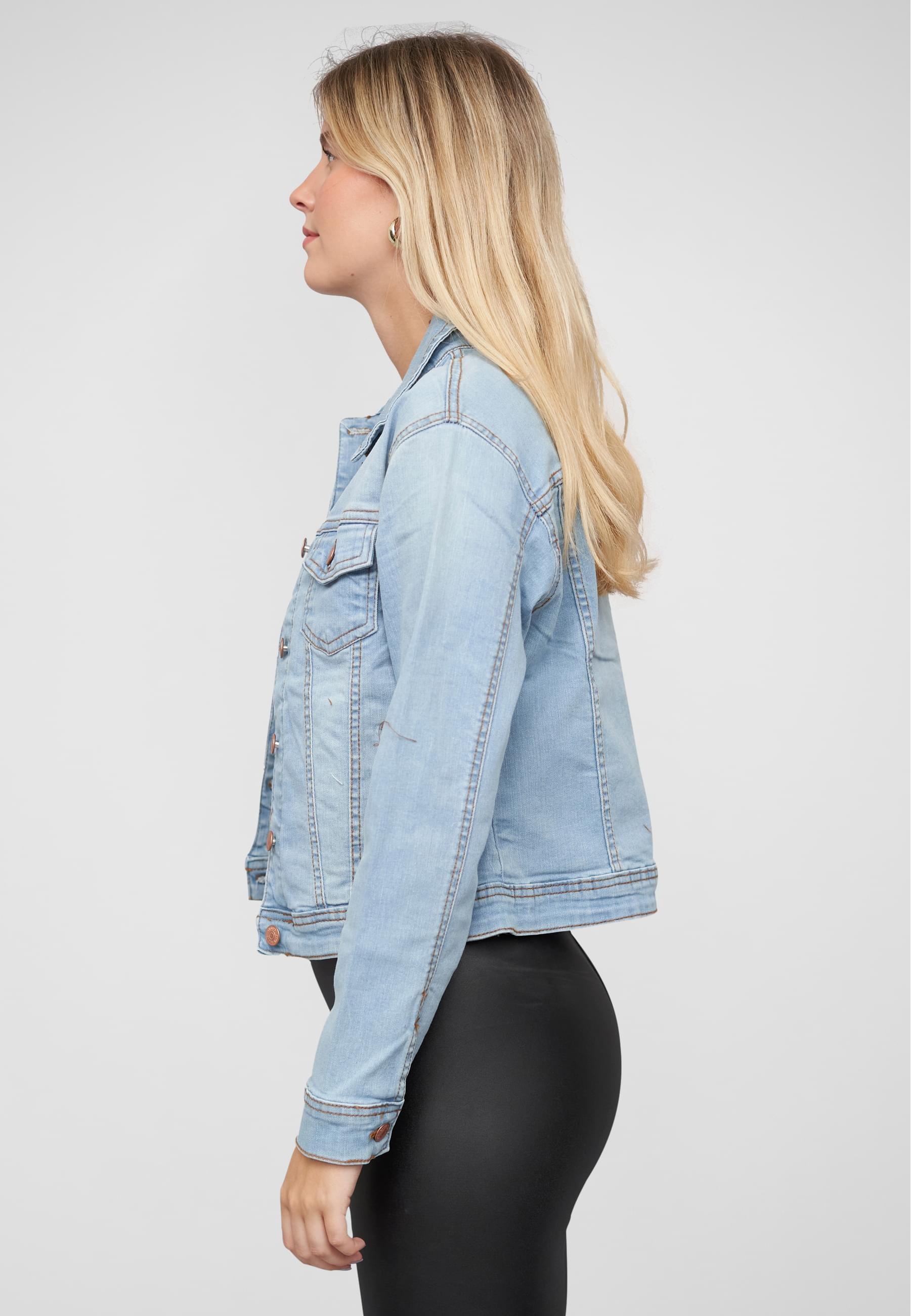 CLOUD 5IVE Jeansjacke »CLOUD 5IVE Damen Jeans Jacke«, (1 St.), ohne Kapuze
