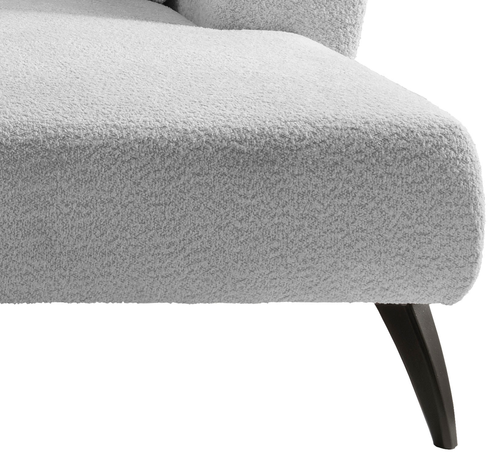 INOSIGN Ecksofa »Colori L-Form«, Holzfußfarbe wählbar, inkl. 4x Zierkissen