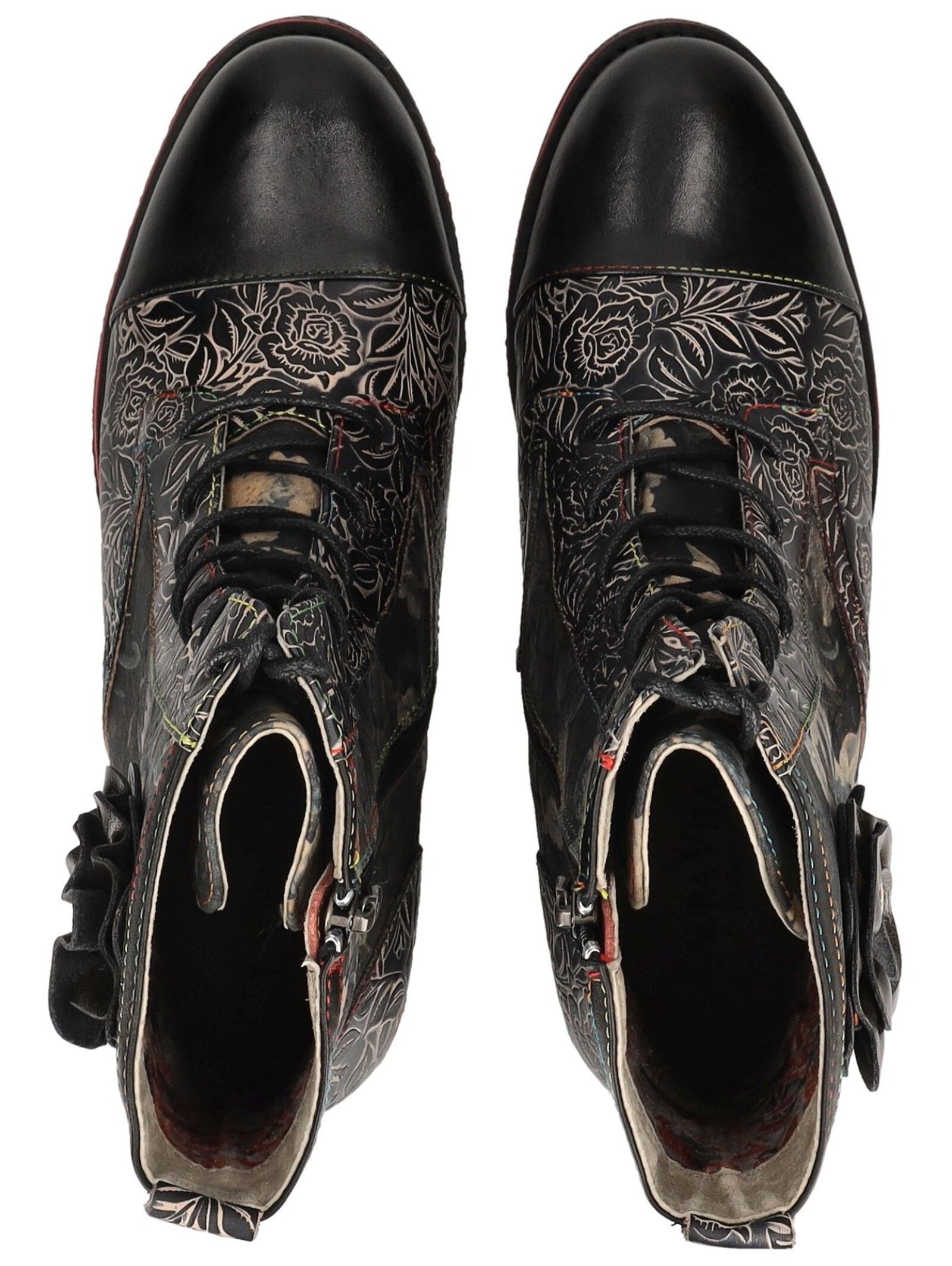LAURA VITA Schnürstiefelette »LAURA VITA Stiefelette Leder/Textil«