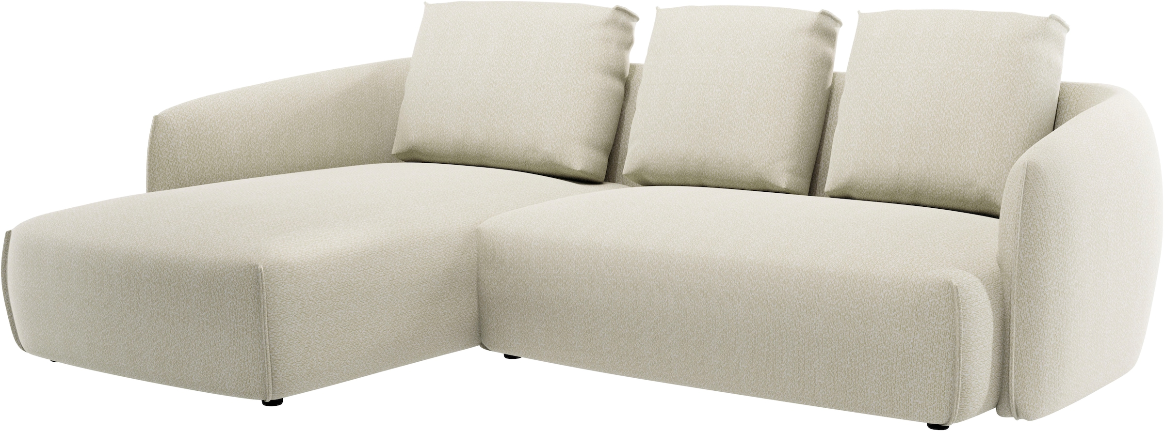 Guido Maria Kretschmer Home&Living Ecksofa »Shawn Designsofa mit elegant geschwungen Armlehnen, L-Form«, bequem, organischer Form, mit hochwertigem Bezug