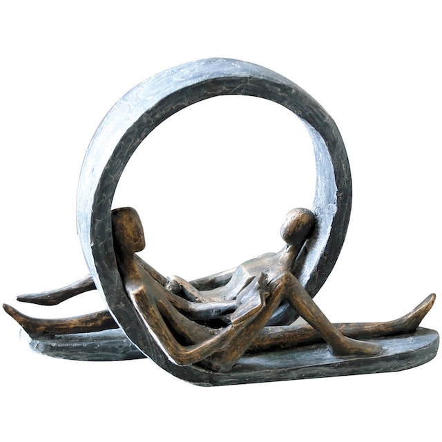Casablanca by Gilde Dekofigur »Skulptur Auszeit«, Dekoobjekt, Höhe 22 cm,  mit Spruchanhänger, Wohnzimmer bestellen | BAUR