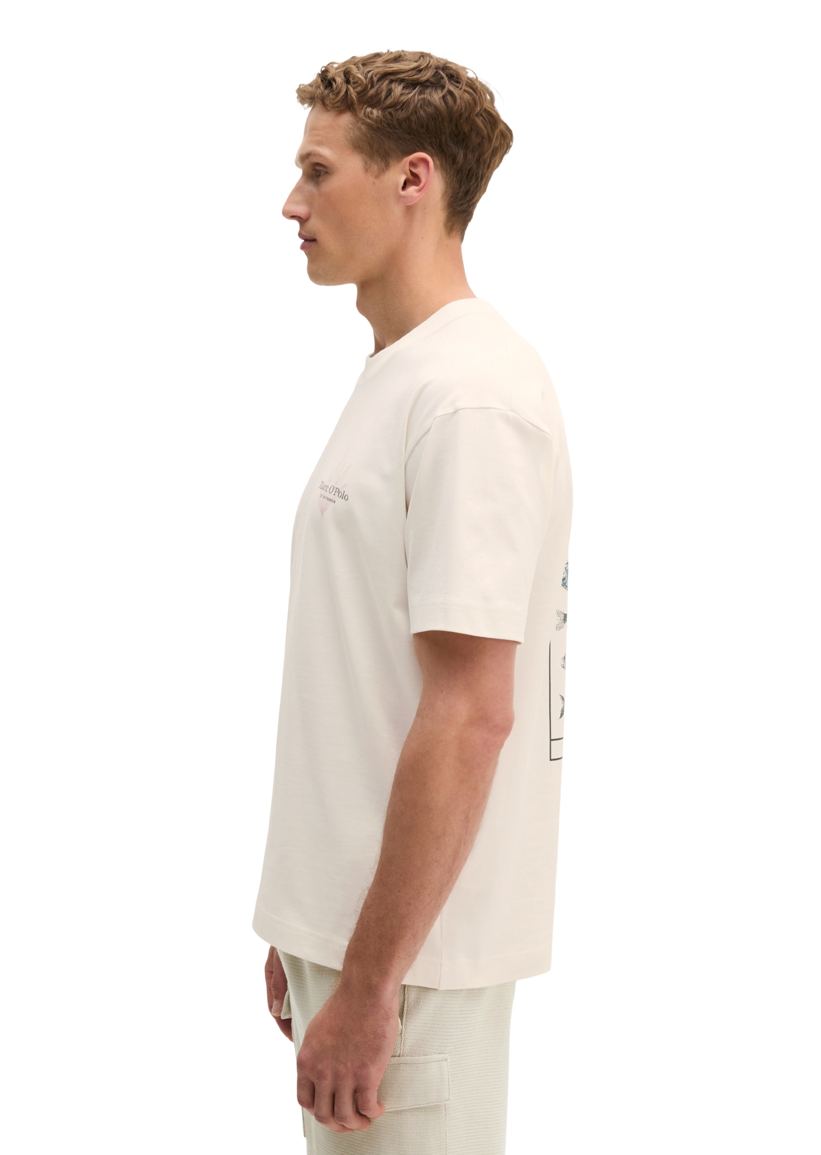 Marc O'Polo T-Shirt »mit maritimer Rückenprint«