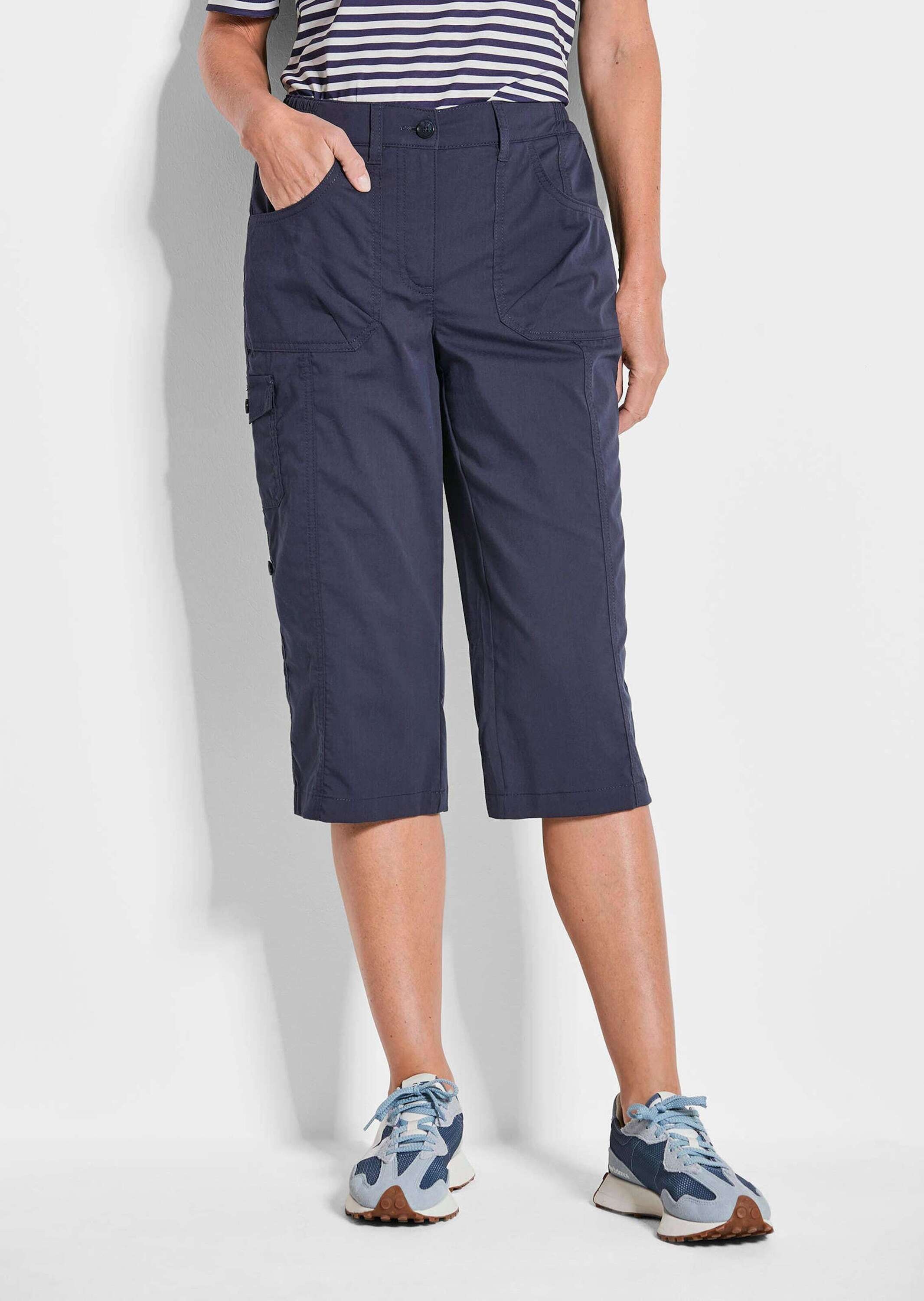 GOLDNER 7/8-Hose "Kurzgröße Krempelbare Capri-Hose mit Funktion" günstig online kaufen