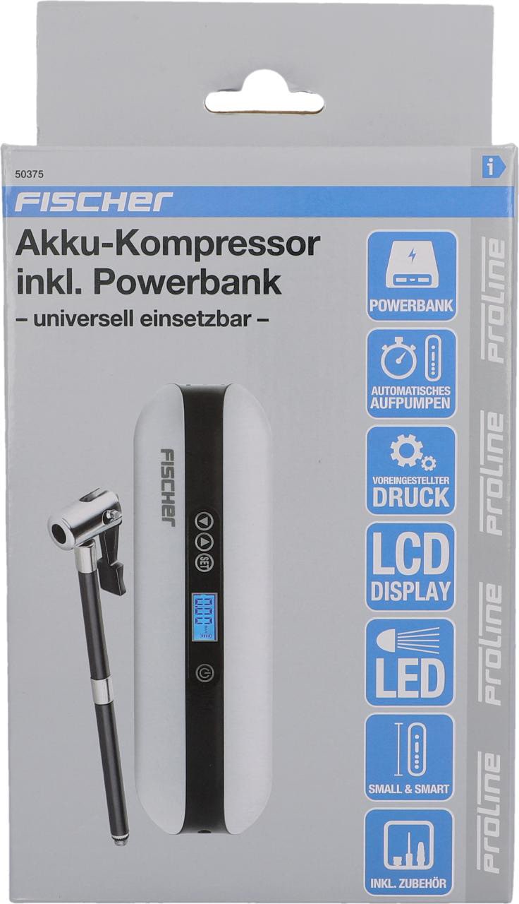 Fahrrad Powerbank« | FISCHER »Akku-Kompressor inkl. auf Akku-Luftpumpe bestellen BAUR Rechnung