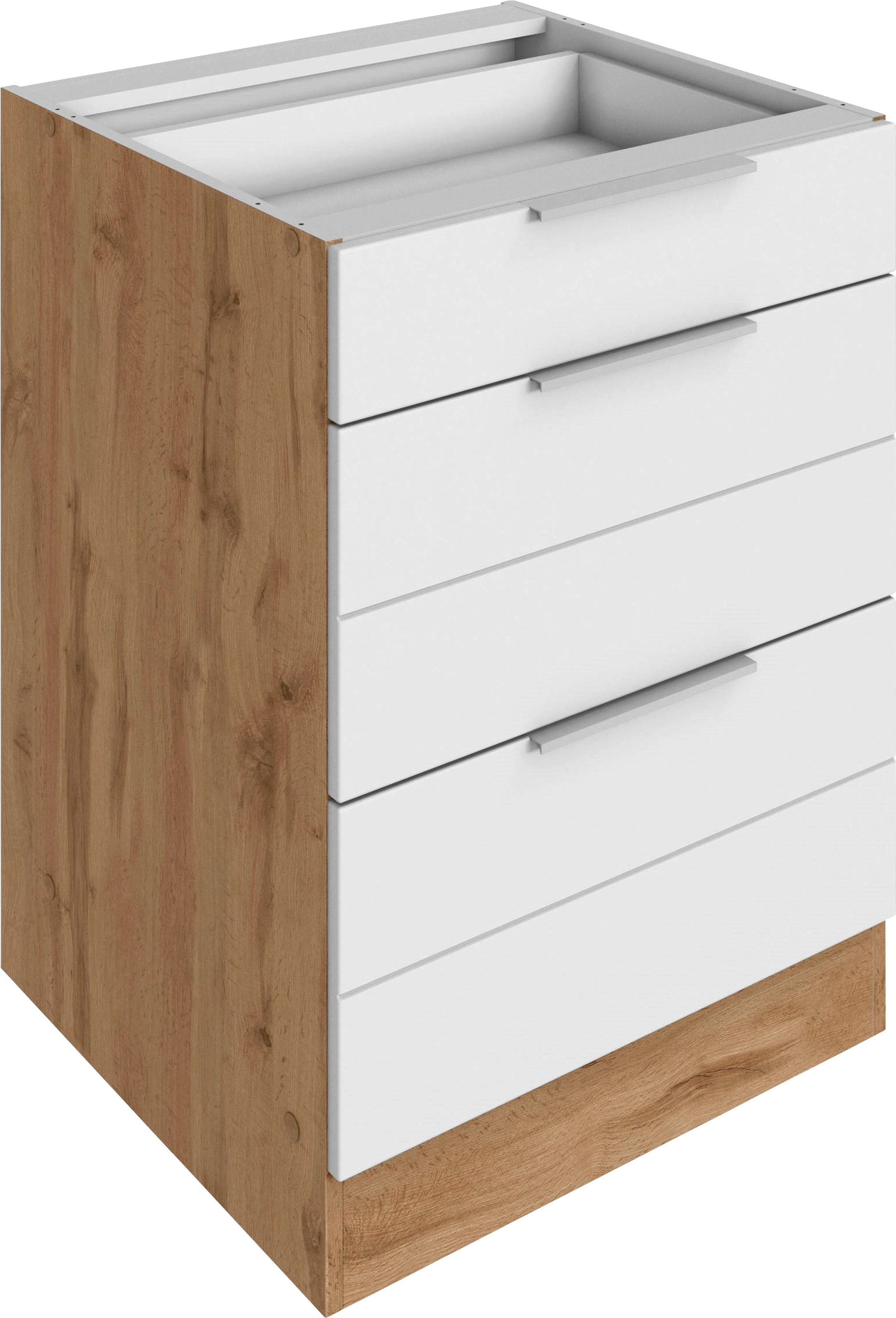 Auszugsunterschrank »KS-Luhe«, 60 cm breit, hochwertige MDF-Fronten mit waagerechter...