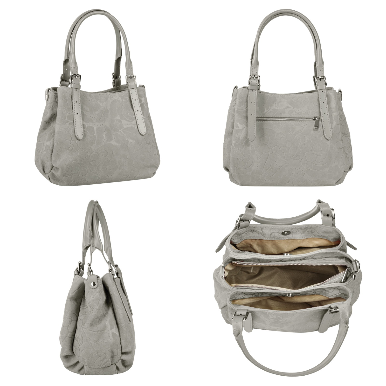Samantha Look Henkeltasche, echt Leder, Made in Italy günstig online kaufen