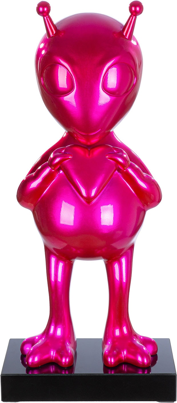 GILDE Skulptur "Skulptur Alien auf Base"