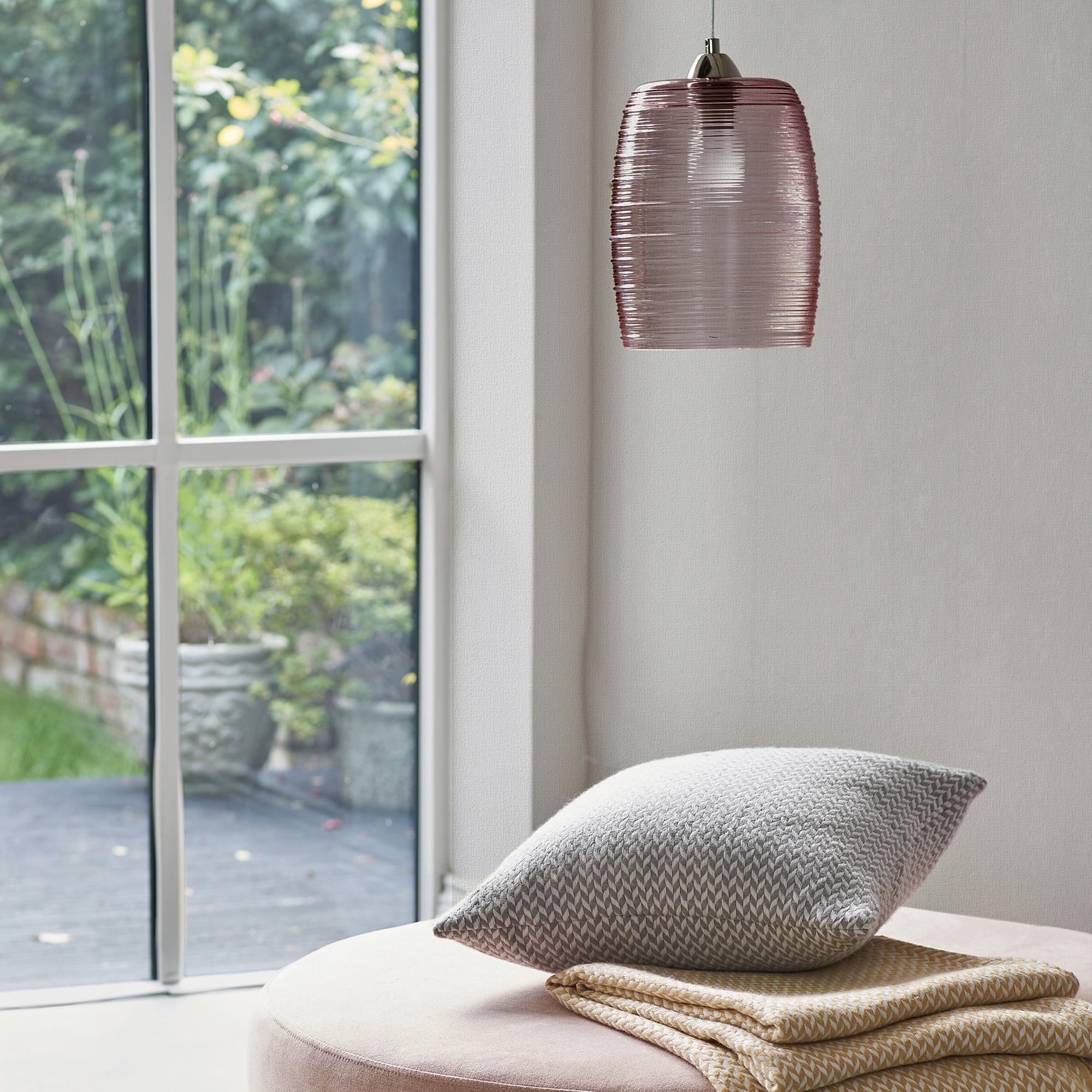LAURA ASHLEY Vliestapete »Canvas«, FSC® zertifiziert, mit lebhaftem Druck, 10 Meter Länge