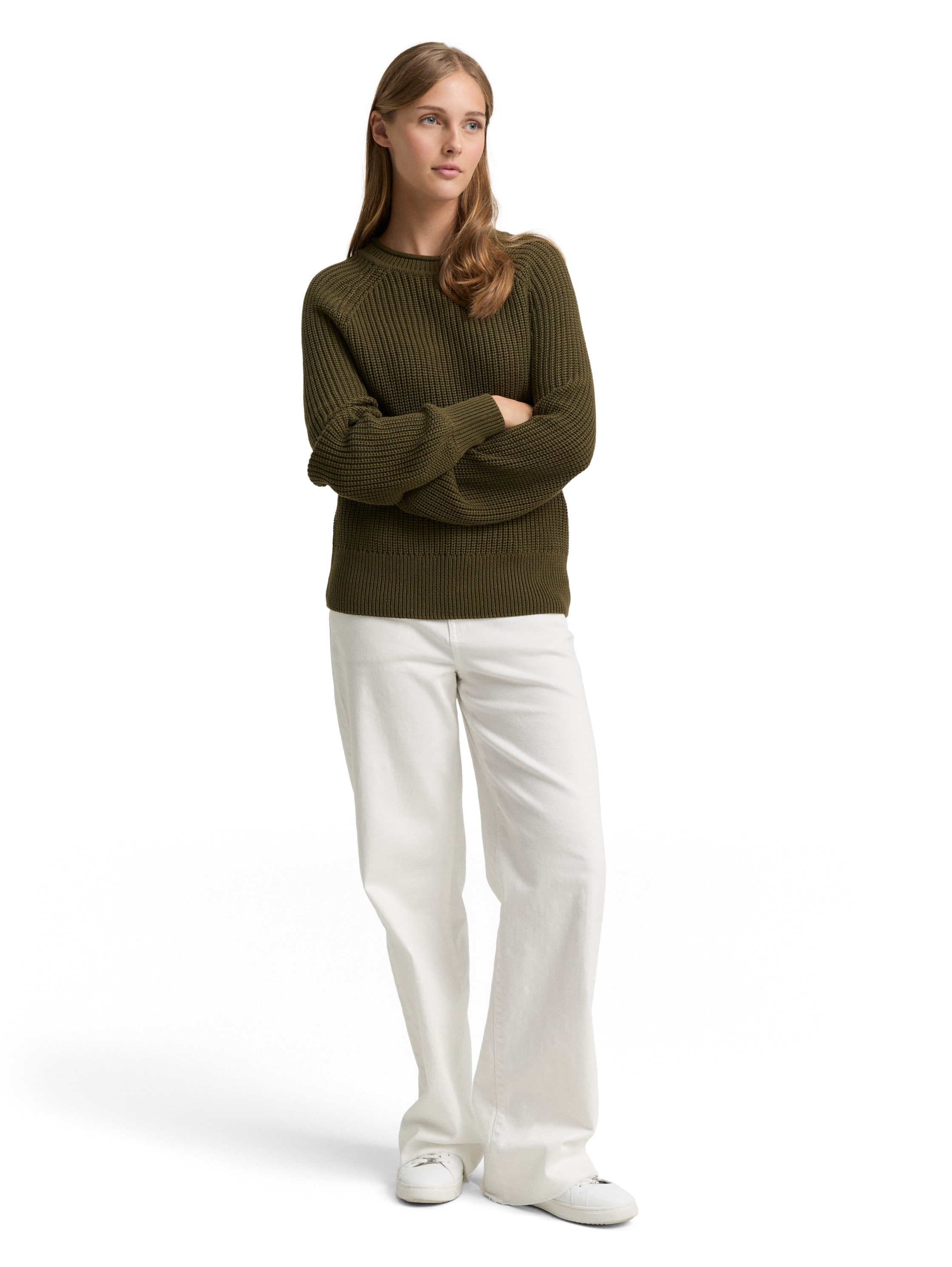 TOM TAILOR Denim Strickpullover, mit Strick-Struktur