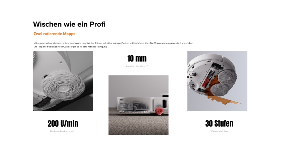 Roborock Saugroboter »Roborock Qrevo 5AE mit Wischfunktion, autom. Moppanhebung« leistungsstarke 12.000 Pa Saugleistung, LDS-Navigationssystem,