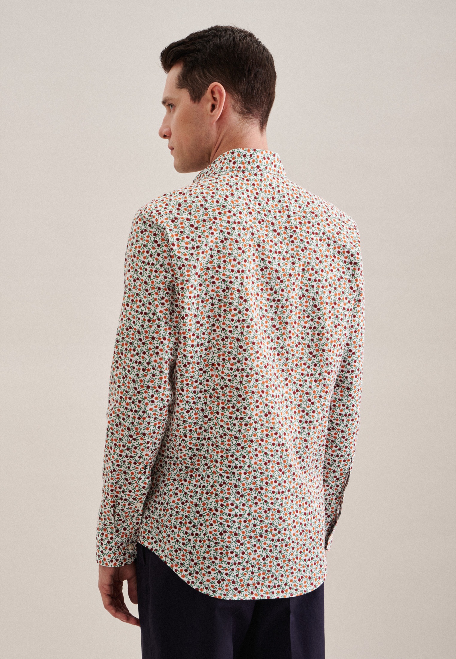 seidensticker Businesshemd "Slim", Slim Langarm Kentkragen Floral günstig online kaufen