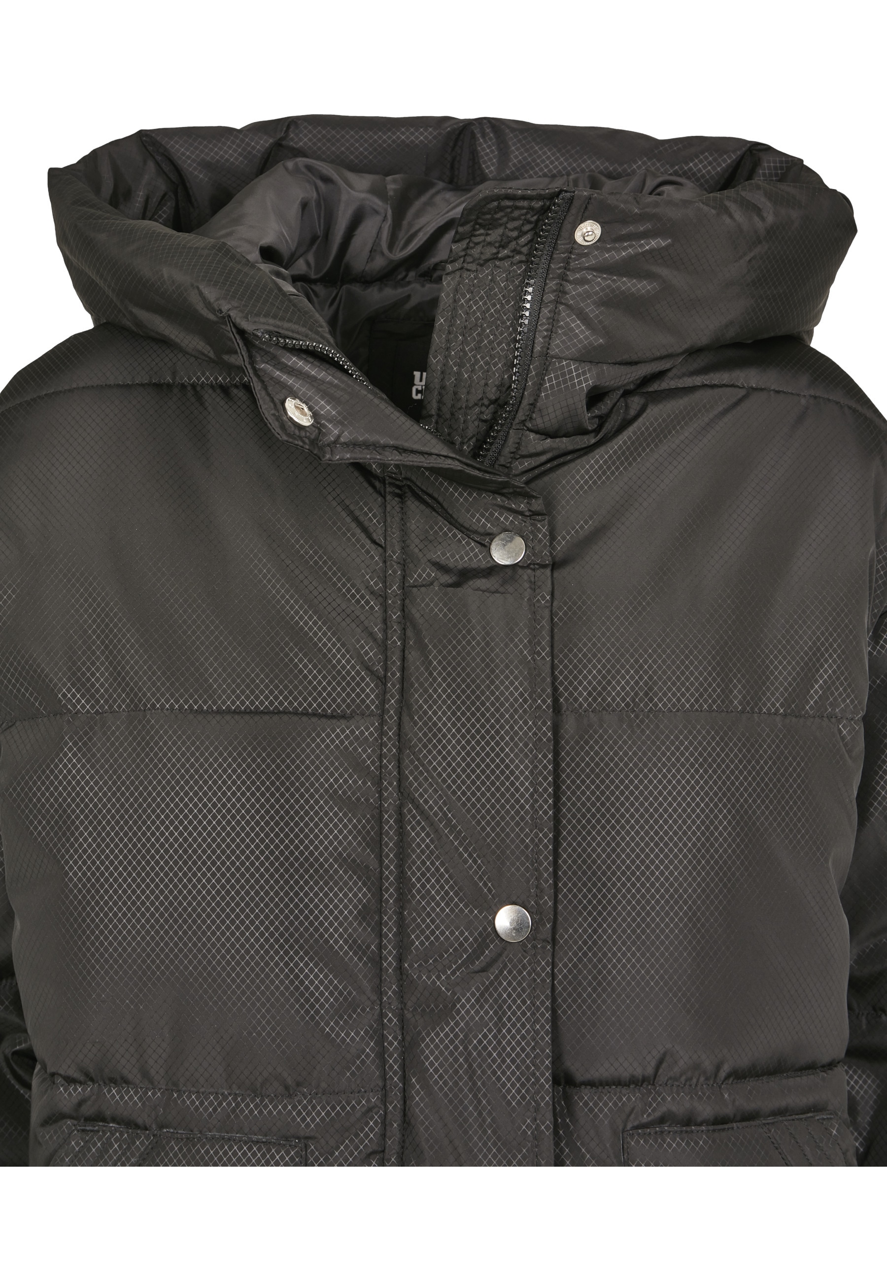 URBAN CLASSICS Winterjacke »Urban Classics Damen Ladies Oversized Hooded Puffer« 1 Stk. tlg. mit Kapuze