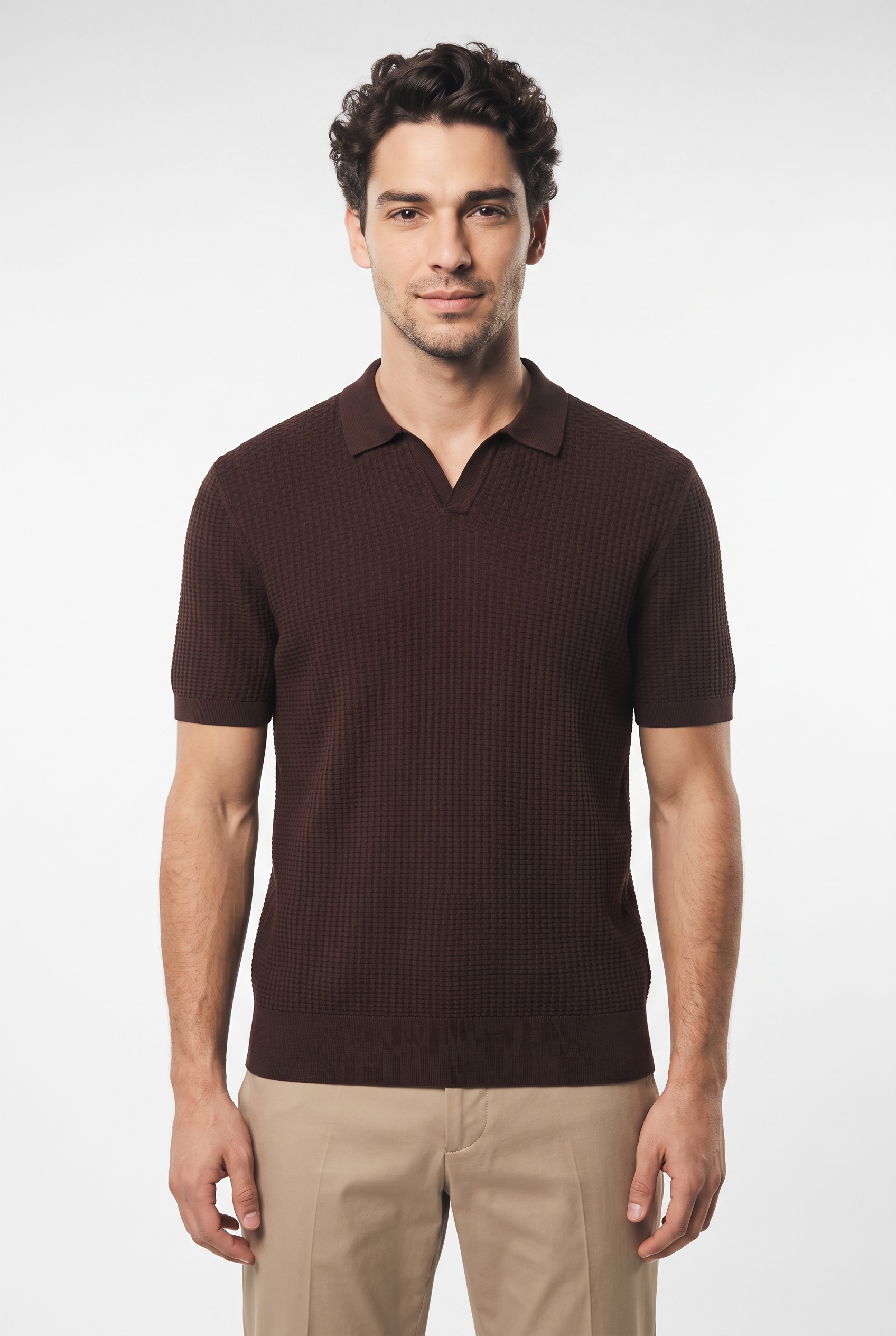 BOSS Kurzarmpullover "H-Natalo" mit Polokragen, regular fit