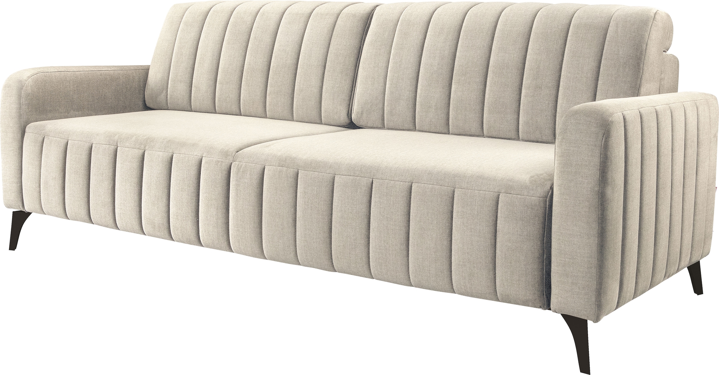 exxpo - sofa fashion 3-Sitzer »Grande, hochwertiges Schlafsofa mit Microvelours-Bezug, OTTOs Choice«, mit Bettfunktion und Bettkasten, komfortabler Federkern
