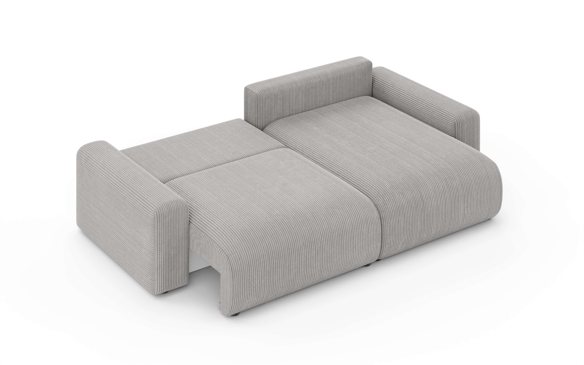 Home affaire Ecksofa »LAKESIDE klein mit Bettfunktion und Bettkasten, B/T/H 235/142/84 cm«, L-Form, Recamiere beidseitig montierbar, mit Wellenunterfederung