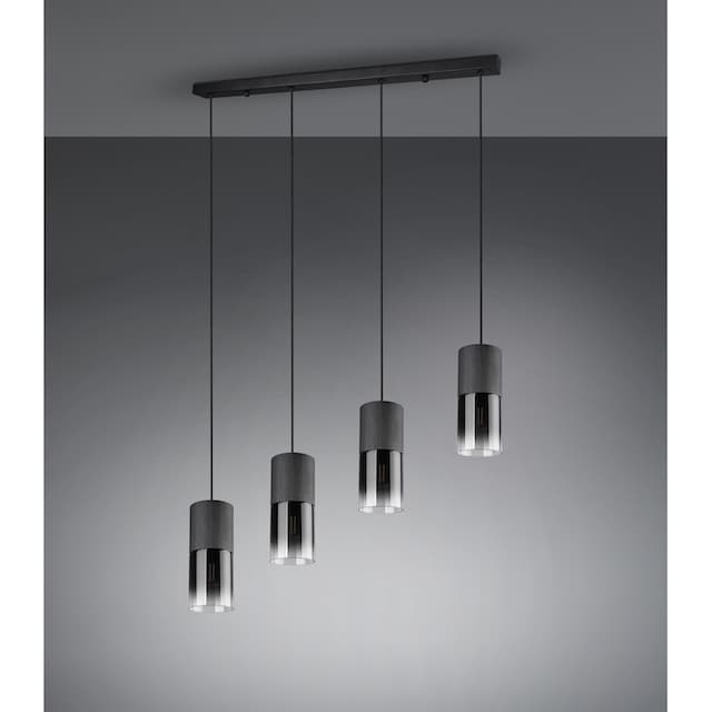 TRIO Leuchten Pendelleuchte »ROBIN«, 4 flammig-flammig, Hängelampe 4-flammig,  höhenverstellbar, Glasschirme Ø 10 cm, Esszimmer | BAUR