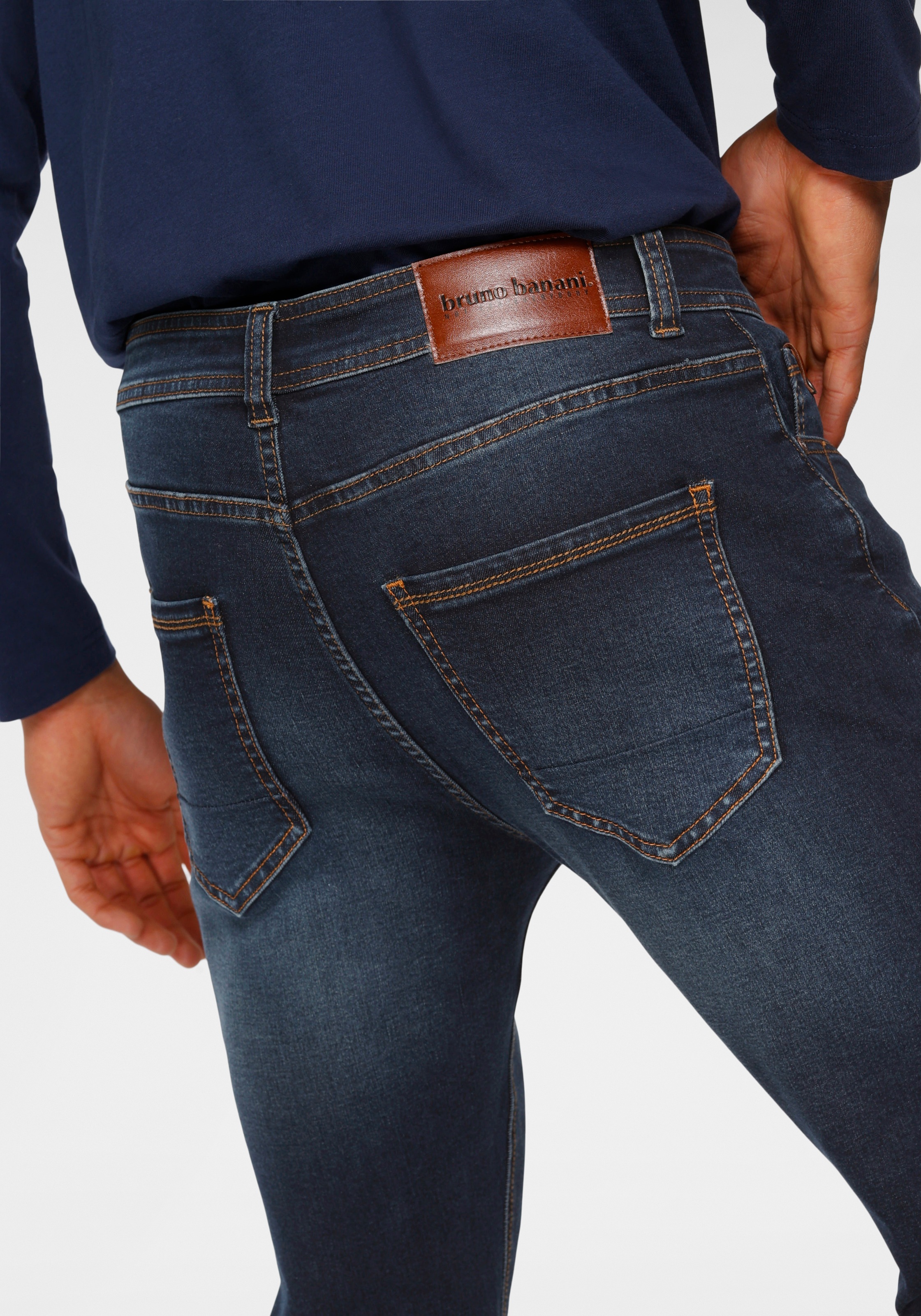 Thumbnail - Bruno Banani Slim-fit-Jeans "Grady" schmale Beinweite, niedrige Leibhöhe, figurbetonte Silhouette