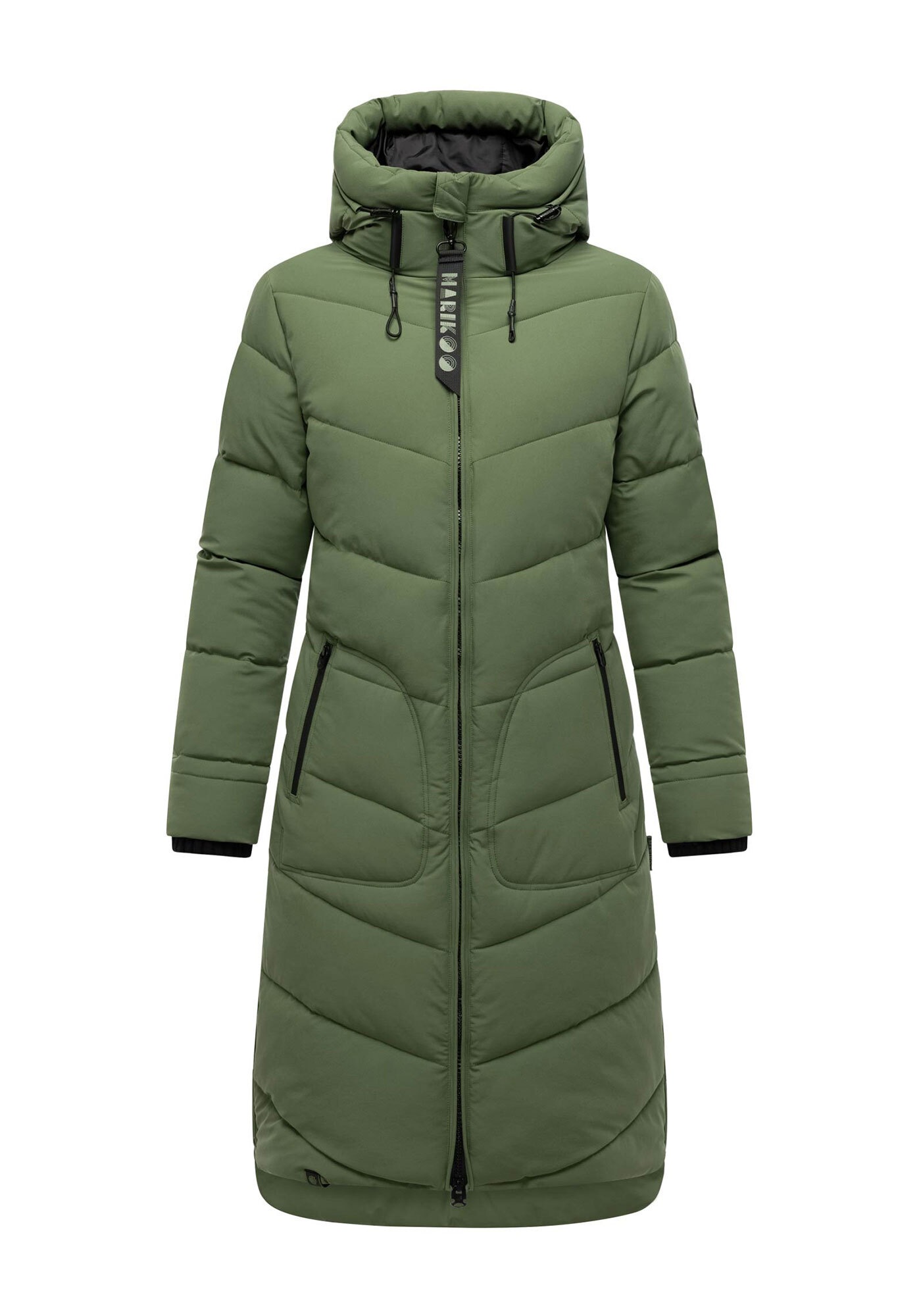 Marikoo Winterjacke »Benikoo«, mit Kapuze, langer Winter Mantel gesteppt