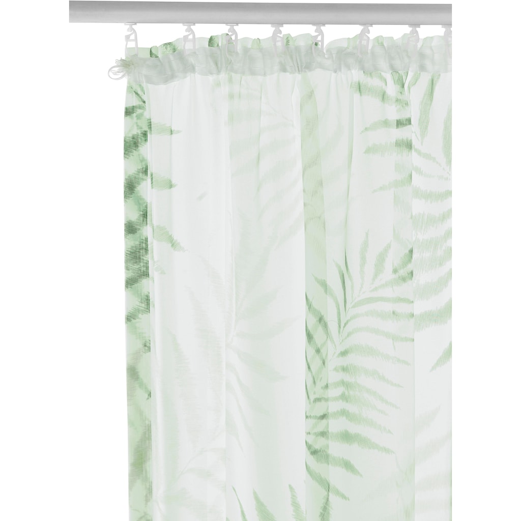 my home Gardine »Paula«, (1 St.), Halbtransparent, Voile, Polyester