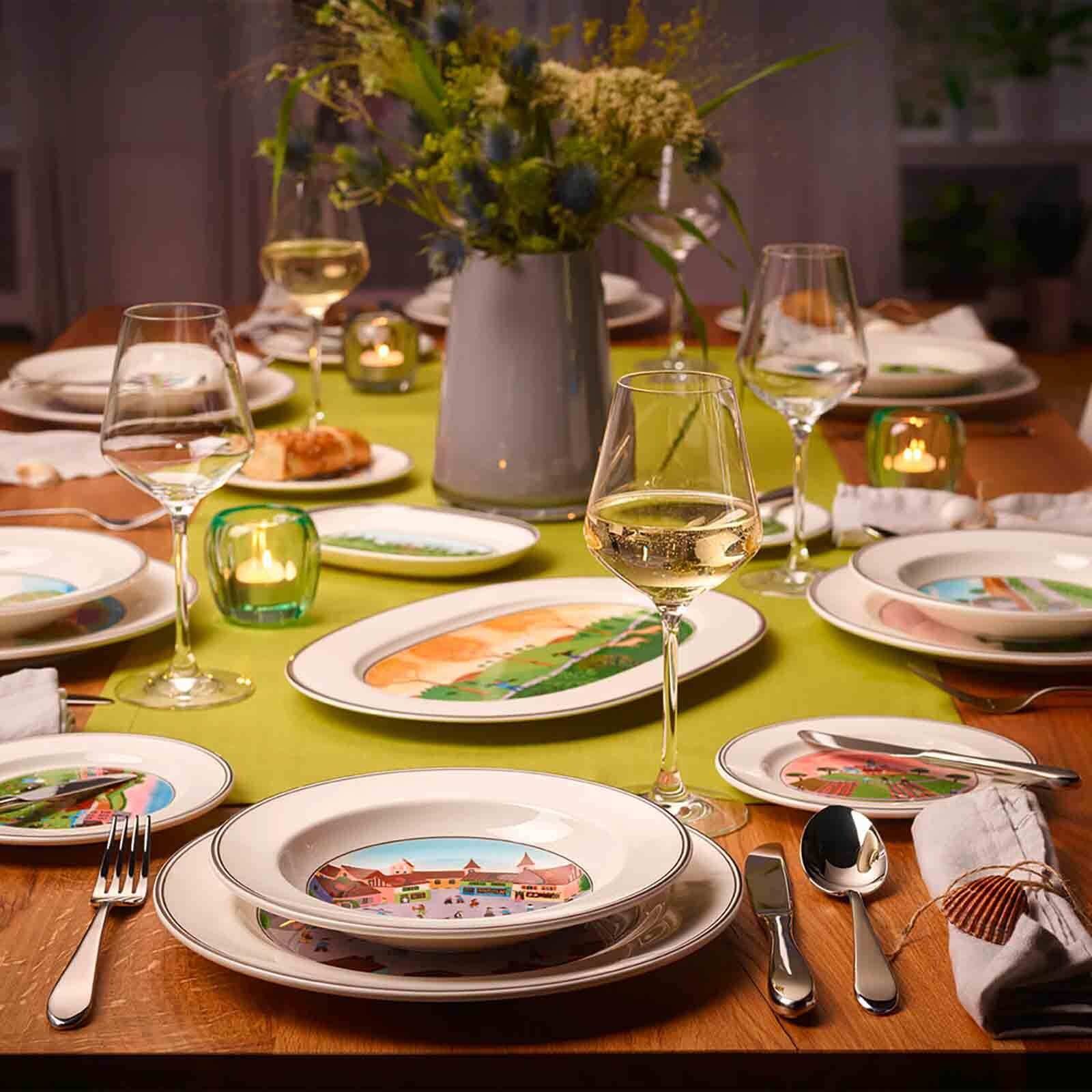 Weißweinglas VILLEROY & BOCH "Weißweingläser La Divina 380 ml 4er Set transparent", bunt (transparent), Glas, Trinkgefäße, Weißweinglas 4