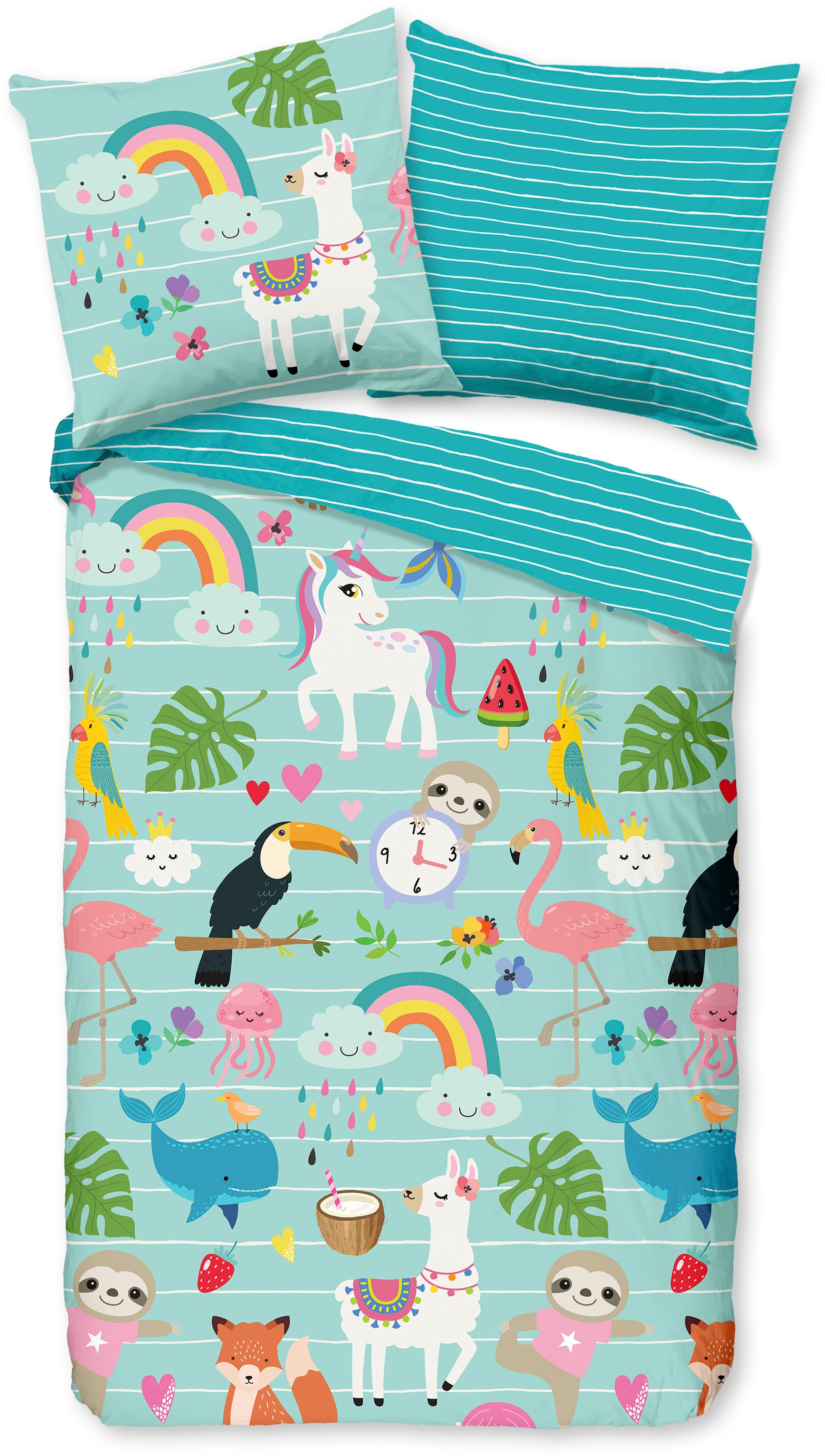 good morning Kinderbettwäsche "Festen" 2 Stk. tlg. Baumwolle, 135x200, Reiß günstig online kaufen