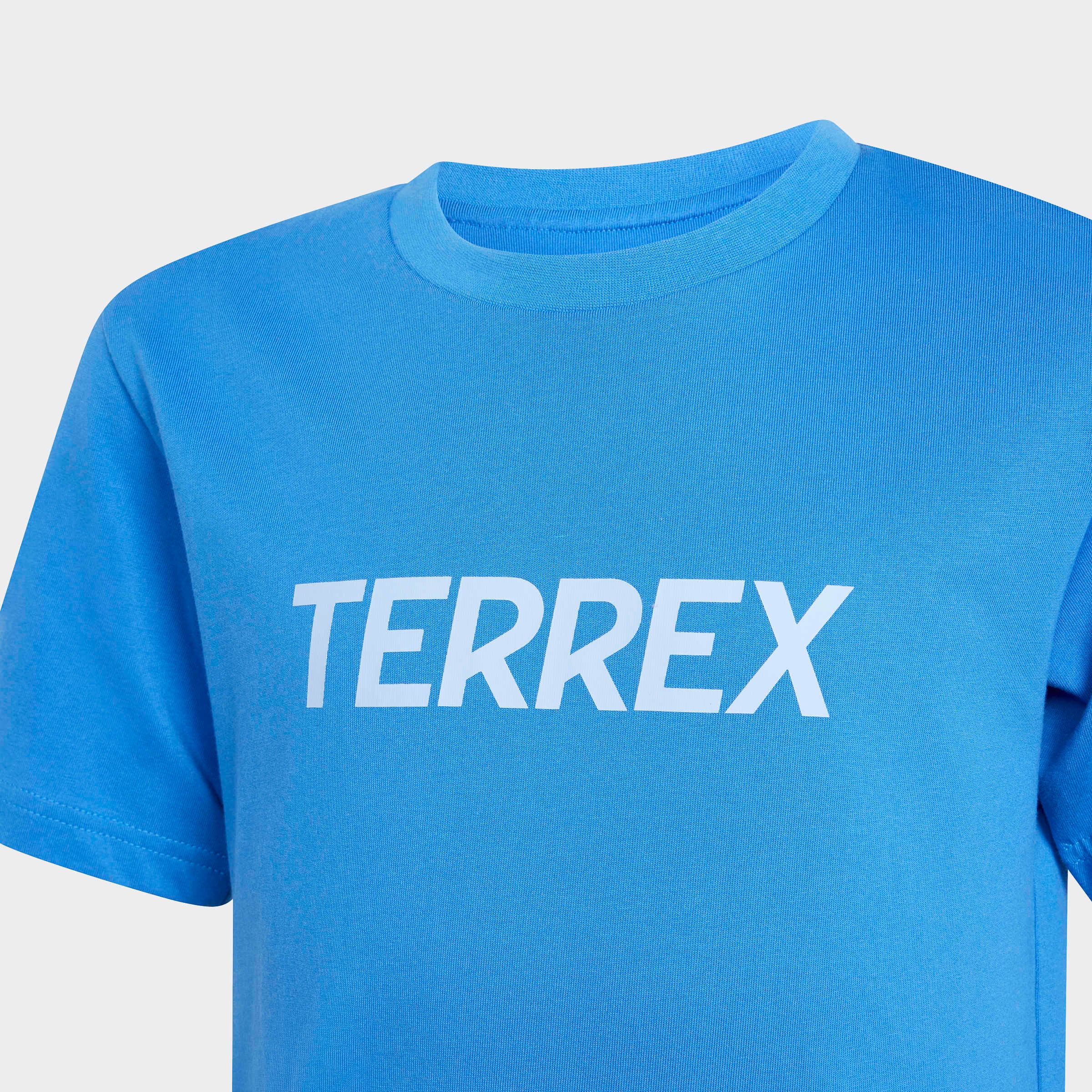 adidas TERREX Funktionsshirt »KIDS MULTI LOGO« für Kinder, mit Rundhalsausschnitt, ohne Verschluss, aus Baumwolle