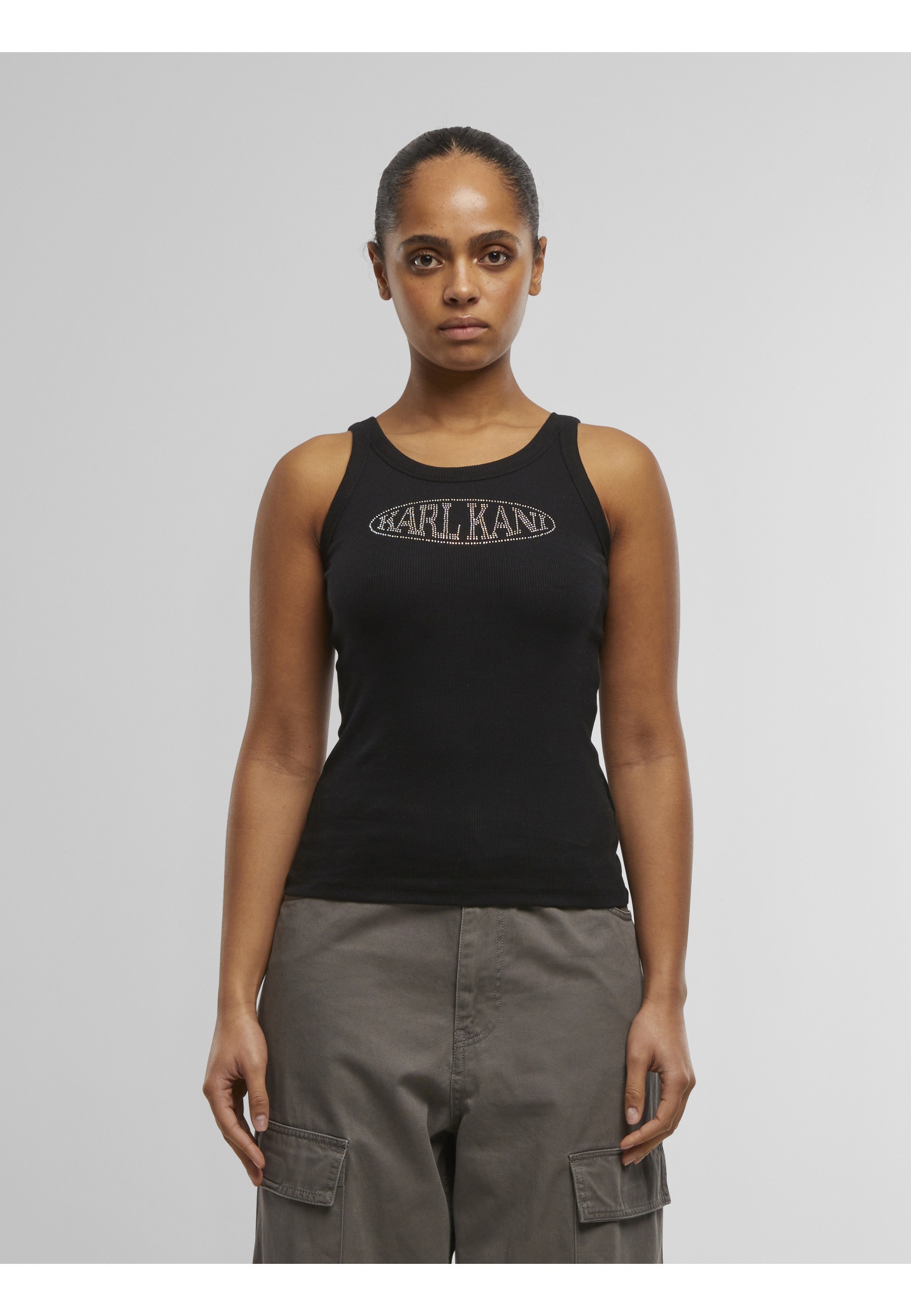 Karl Kani Tanktop »Karl Kani Woven Signature Rhinestone Rib Tank«