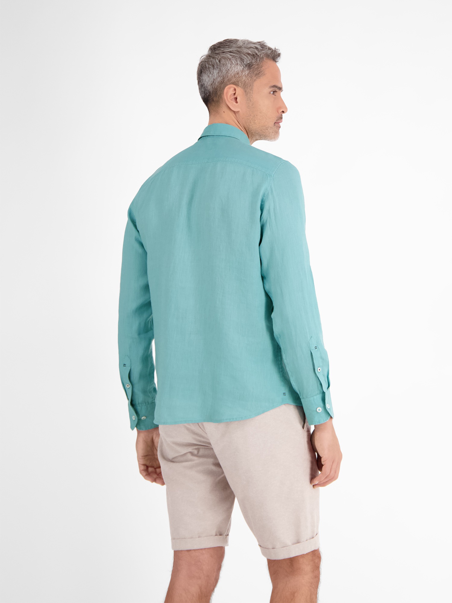 LERROS Langarmhemd "Herrenhemd in Leinen-Baumwoll-Blend" günstig online kaufen