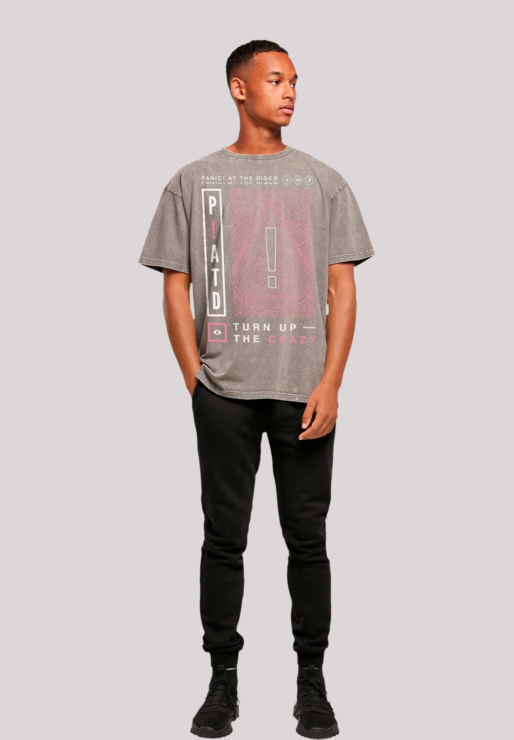 F4NT4STIC T-Shirt »Panic At The Disco Turn Up The Crazy«, Premium Qualität