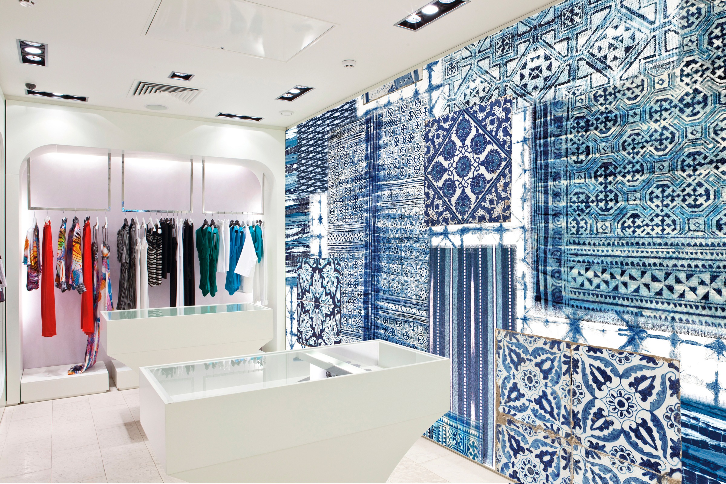 Architects Paper Fototapete »Atelier 47 Patchwork 3«, mehrfarbig, Vlies, Wand, Schräge, Decke