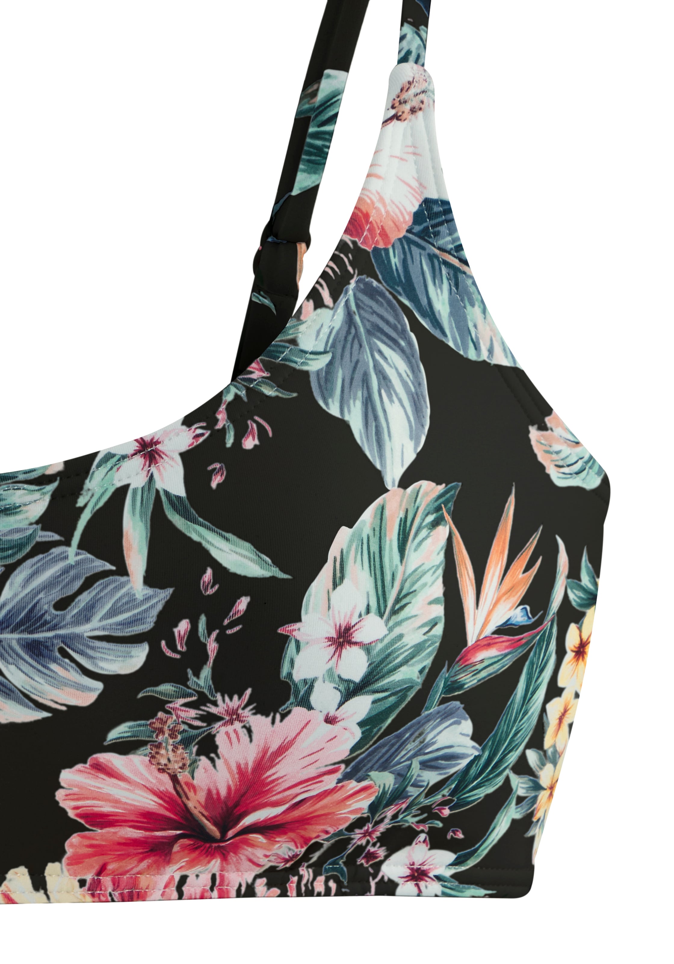 LASCANA Bustier-Bikini-Top »Salsa«, mit tollem Blumenprint