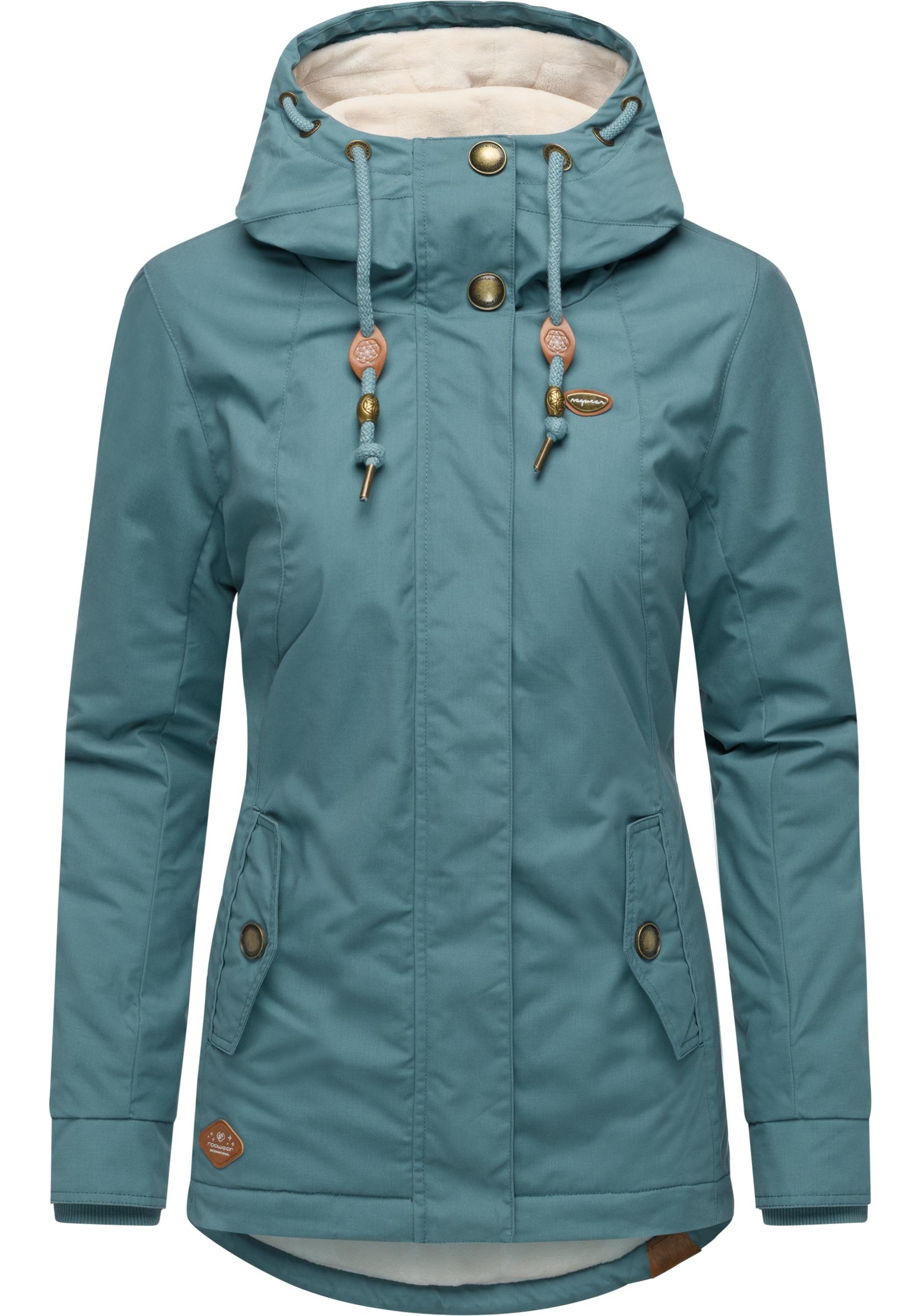Ragwear Winterjacke "Monade" mit Kapuze Damen Winterparka mit Kapuze und m. Fleece gefüttert