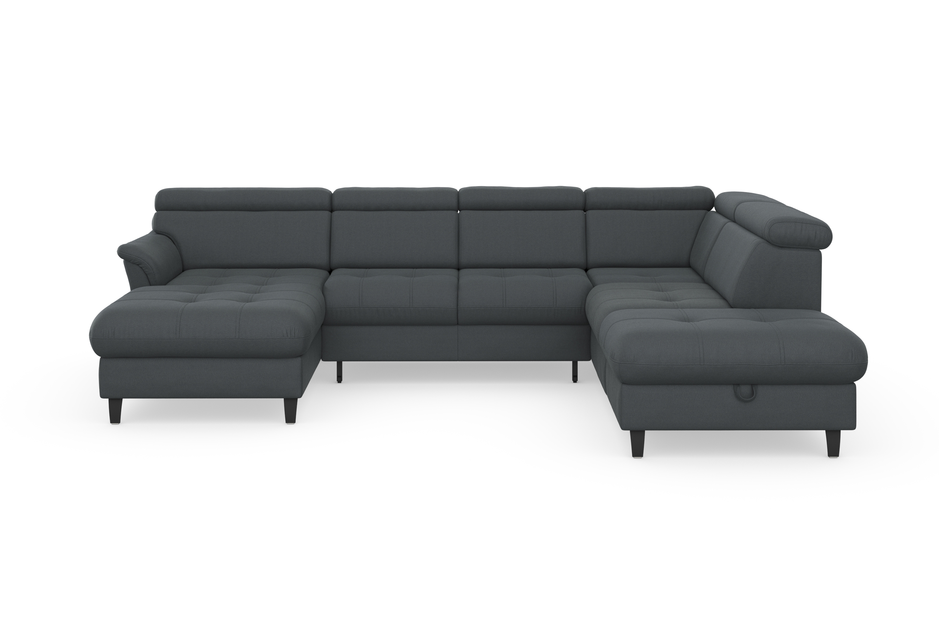 sit&more Wohnlandschaft "Marano U-Form" inklusive Kopfteilverstellung, optional Schlaffunktion & Bettkasten