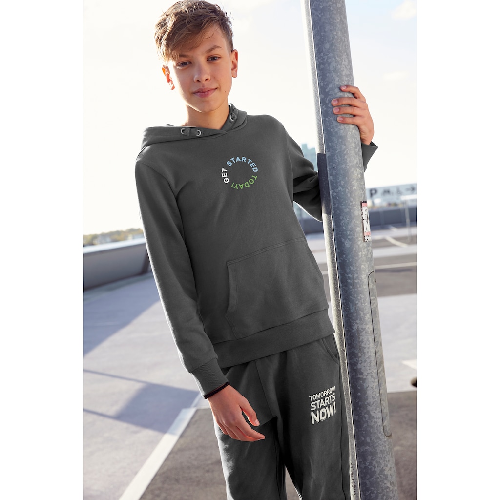 KIDSWORLD Kapuzensweatshirt »GET STARTED TODAY!«